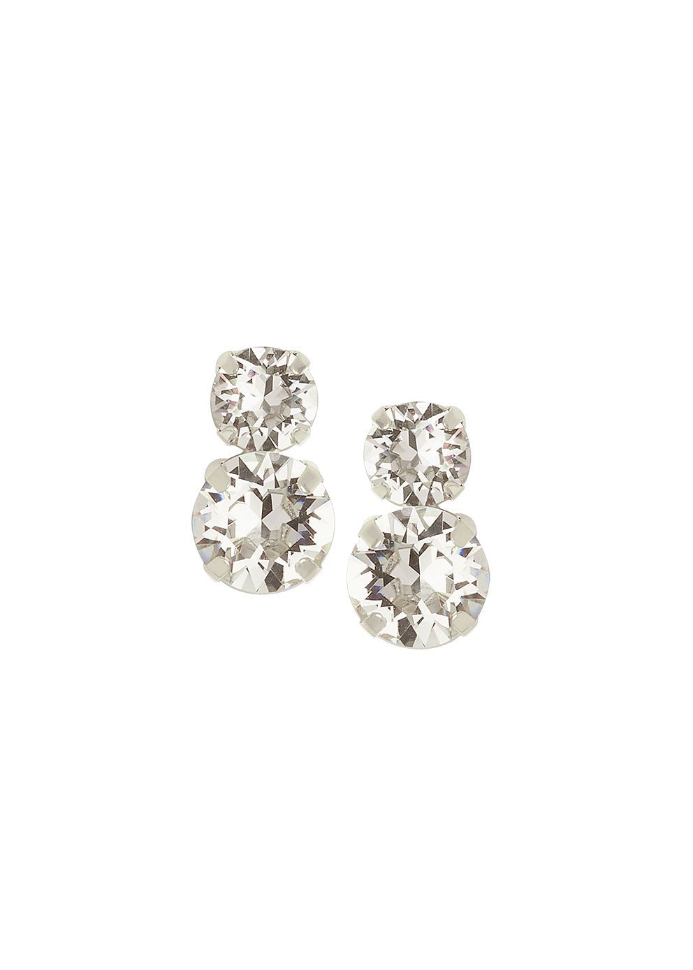 Elizabeth Bower Crystal Mini Dublet Braut Ohrstecker Gold