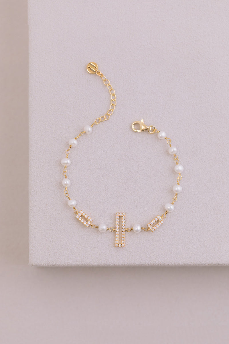 Juvelan Picturesque Armband mit Perlen und Kristall