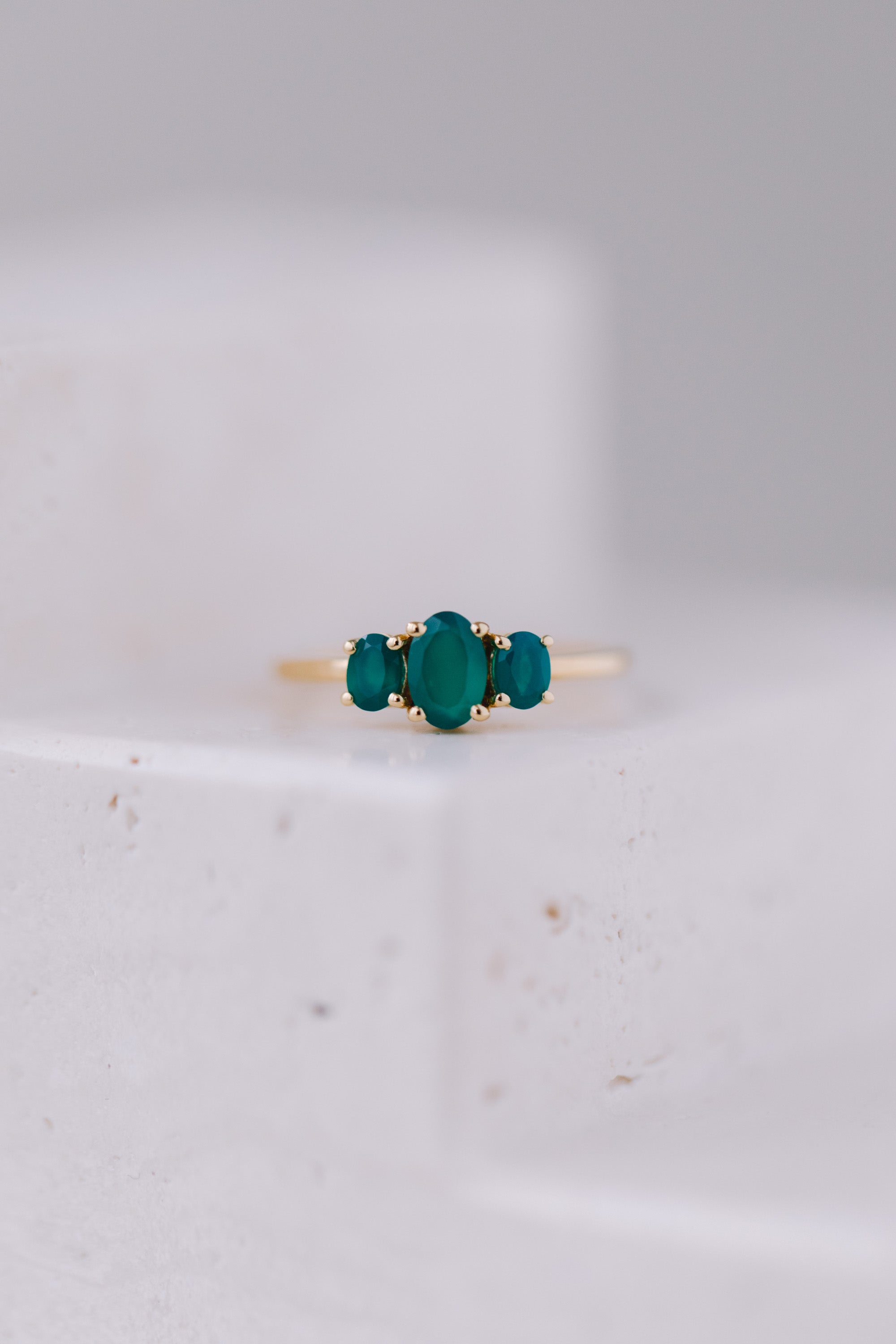 Juvelan Dublin Ring Grüner Onyx Silber Gr. 54 Edelstein