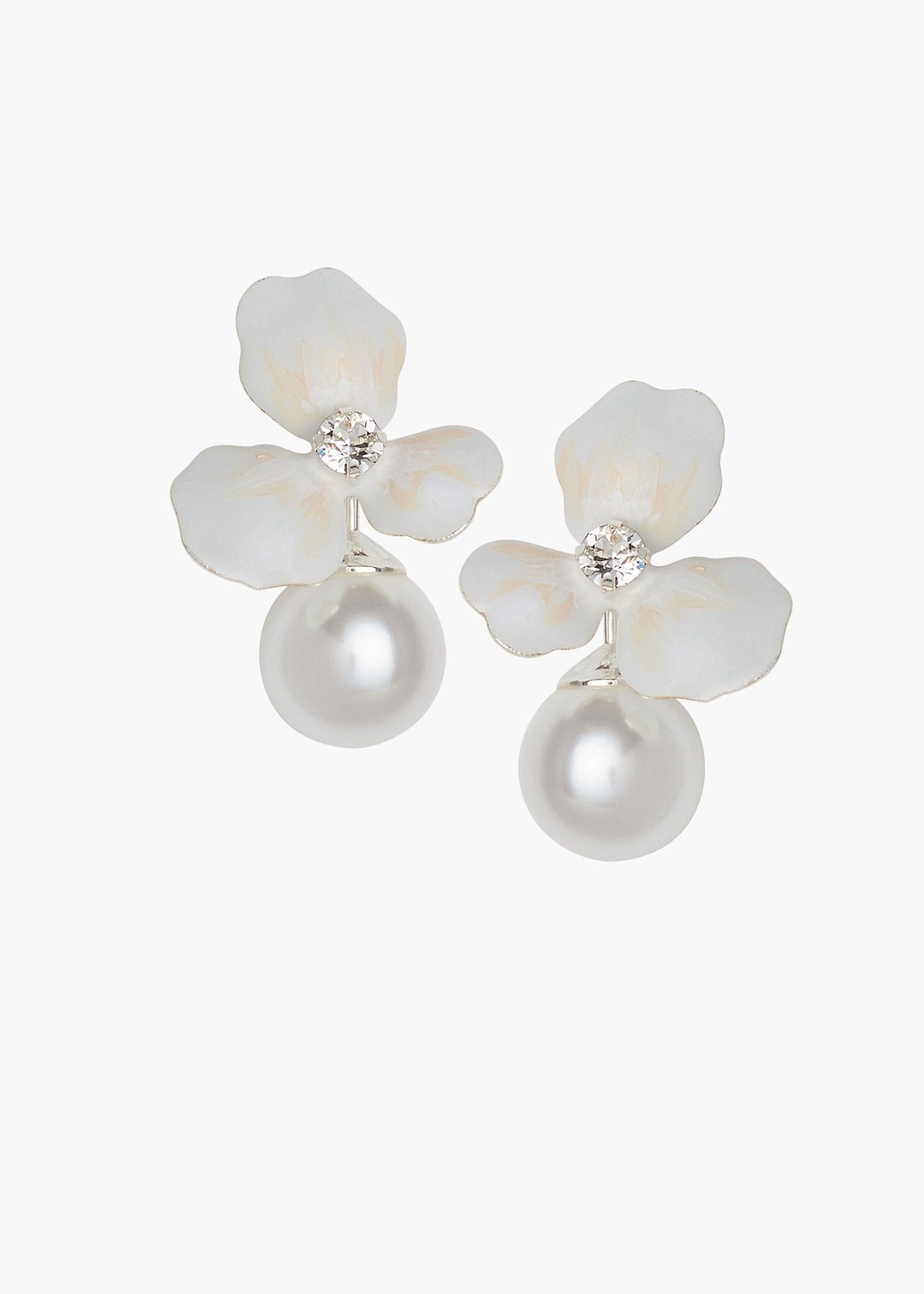 Elizabeth Bower Orchid Blush Duet Ohrringe Gold Perle