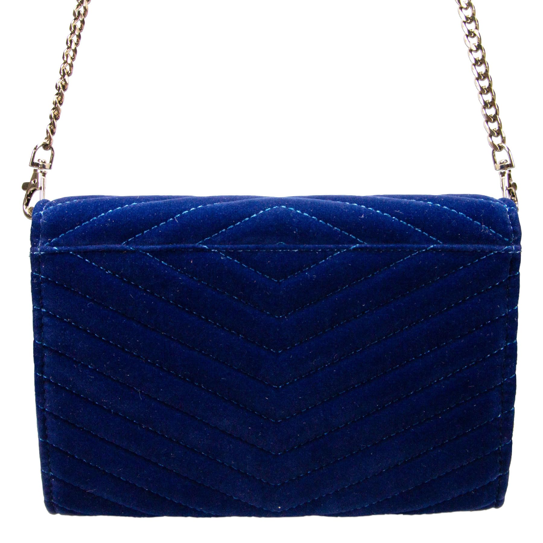 Alpenflüstern DAHEIM Trachtenherz Samtclutch Blau 22x15 cm