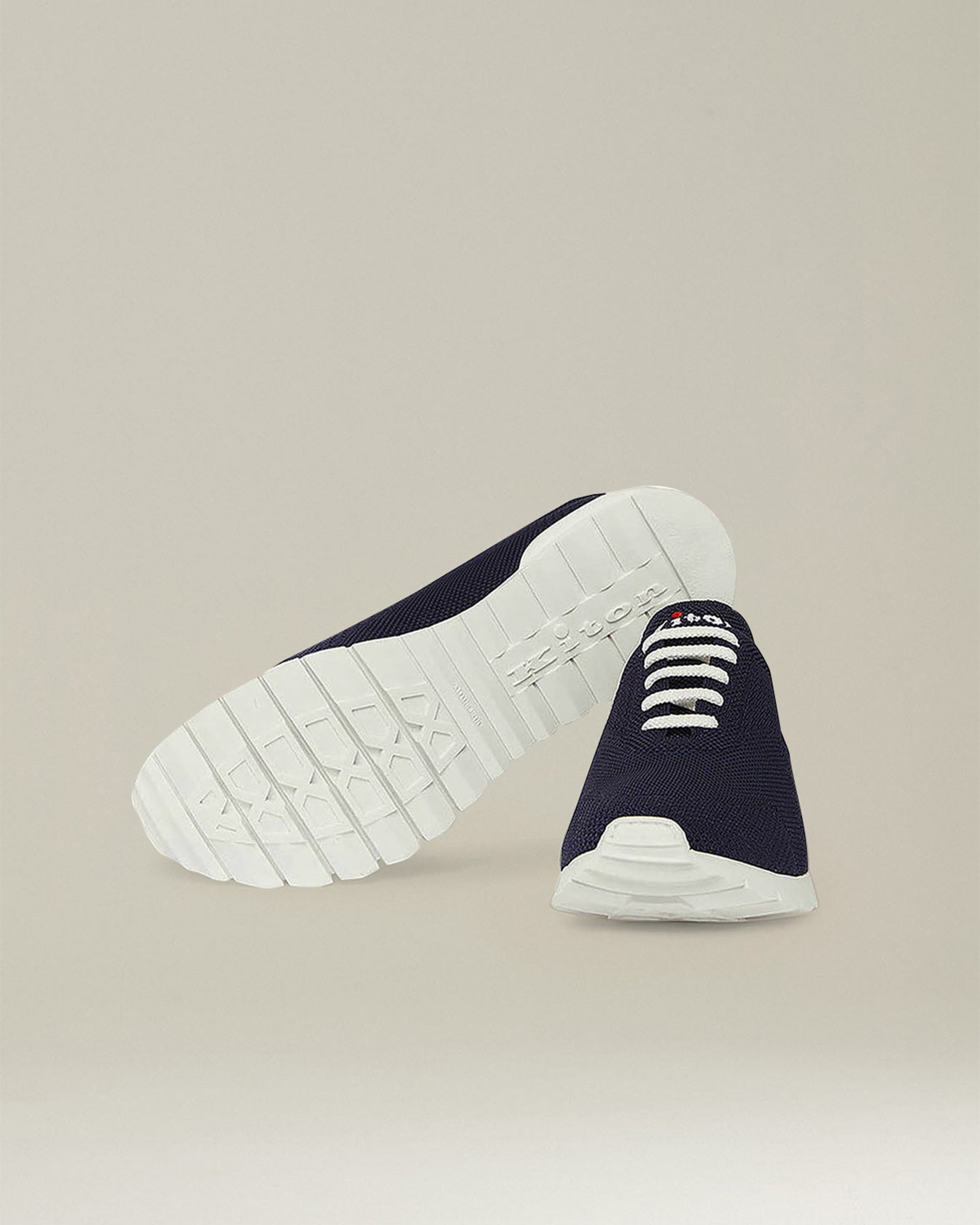 Kiton Shoes Mesh Fit Sneakers Baumwollstrick Hell