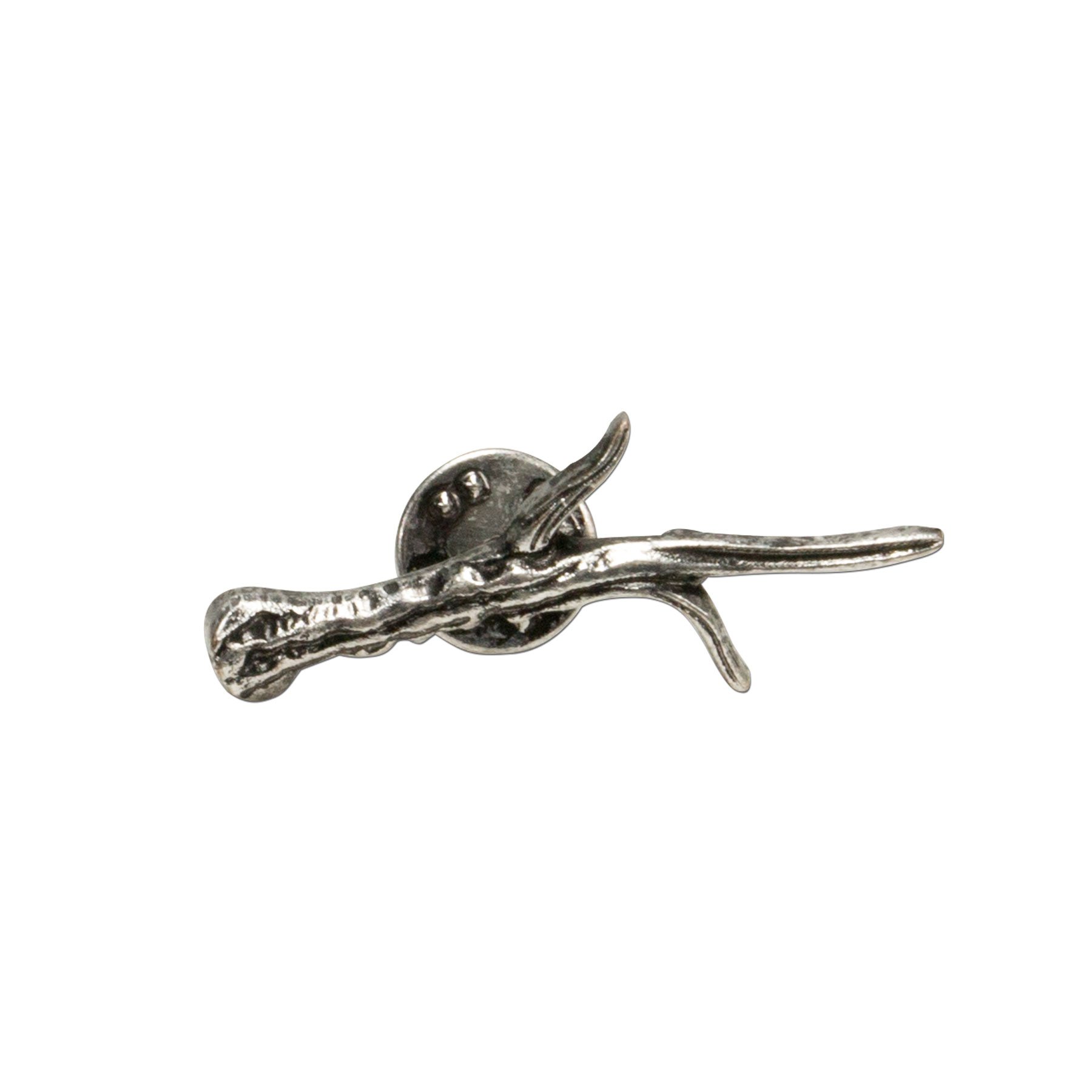 Alpenflüstern DAHEIM Ansteck-Pins Horn 2er-Set silber