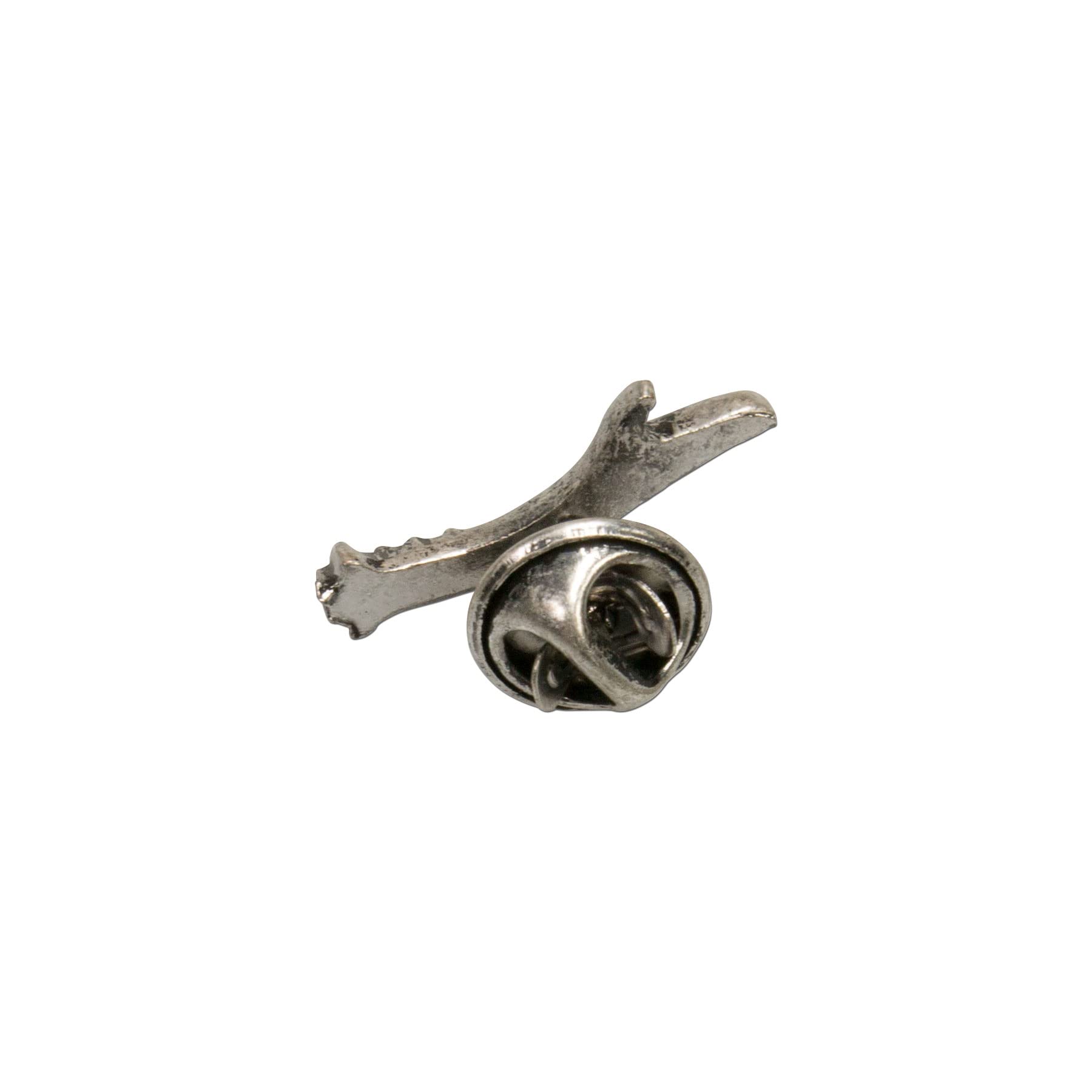 Alpenflüstern DAHEIM Ansteck-Pins Horn 2er-Set silber