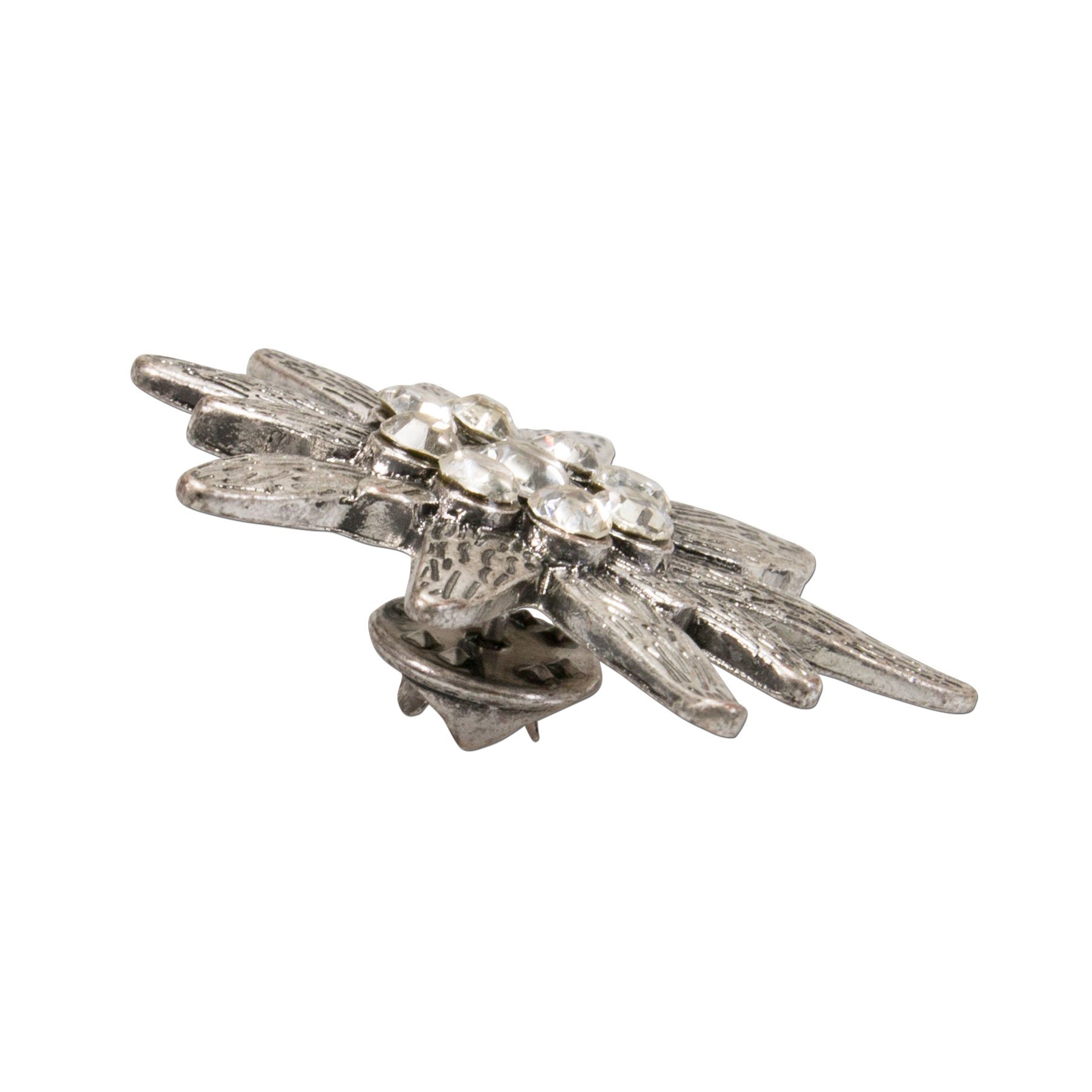 Alpenflüstern DAHEIM API080 Ansteck-Pin Edelweiß Strass 4cm
