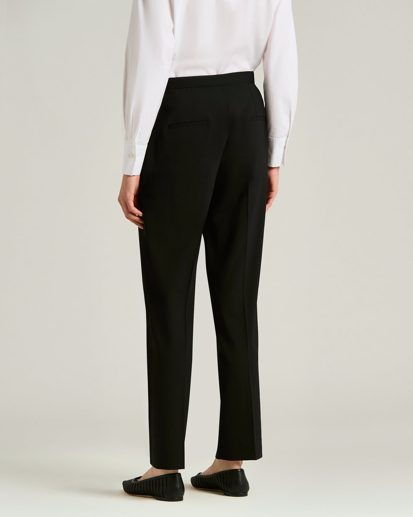 Kiton Tailored Hose Wolle schwarz Gr. 42