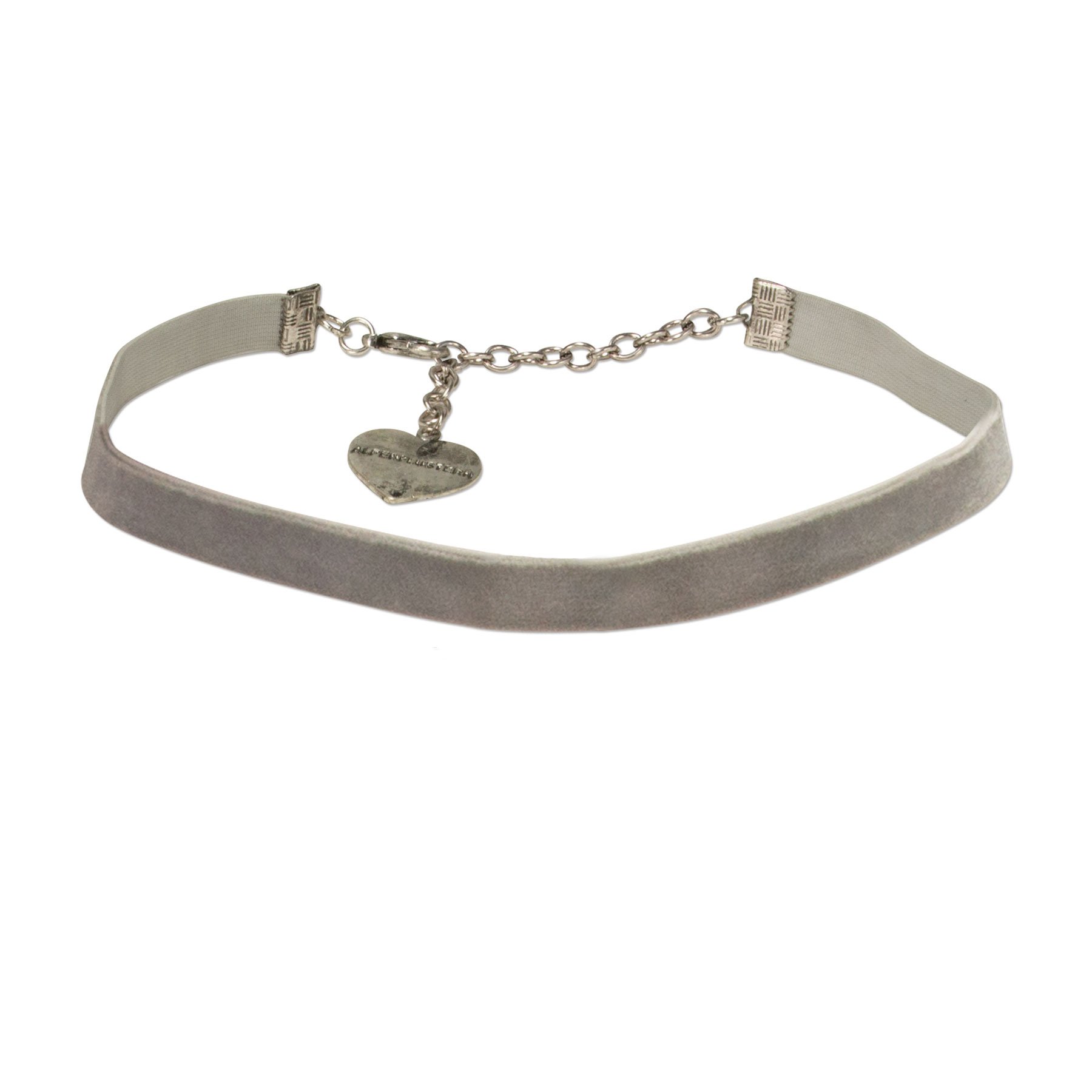 Alpenflüstern DAHEIM DHK076 Samt-Kropfband Schwarz 1cm