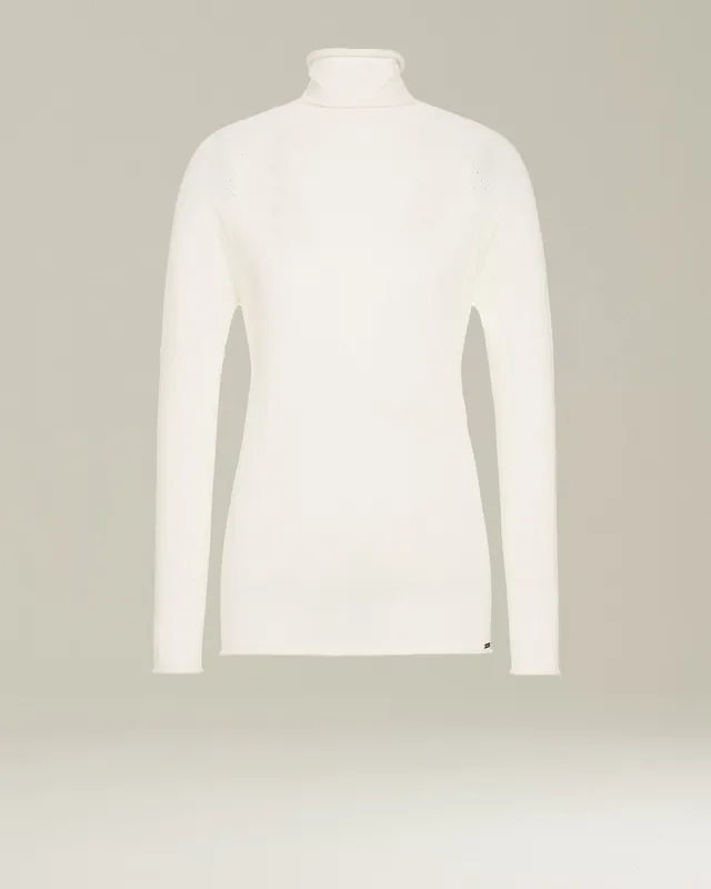 Kiton Knitwear Rollkragenpullover Kaschmir Creme