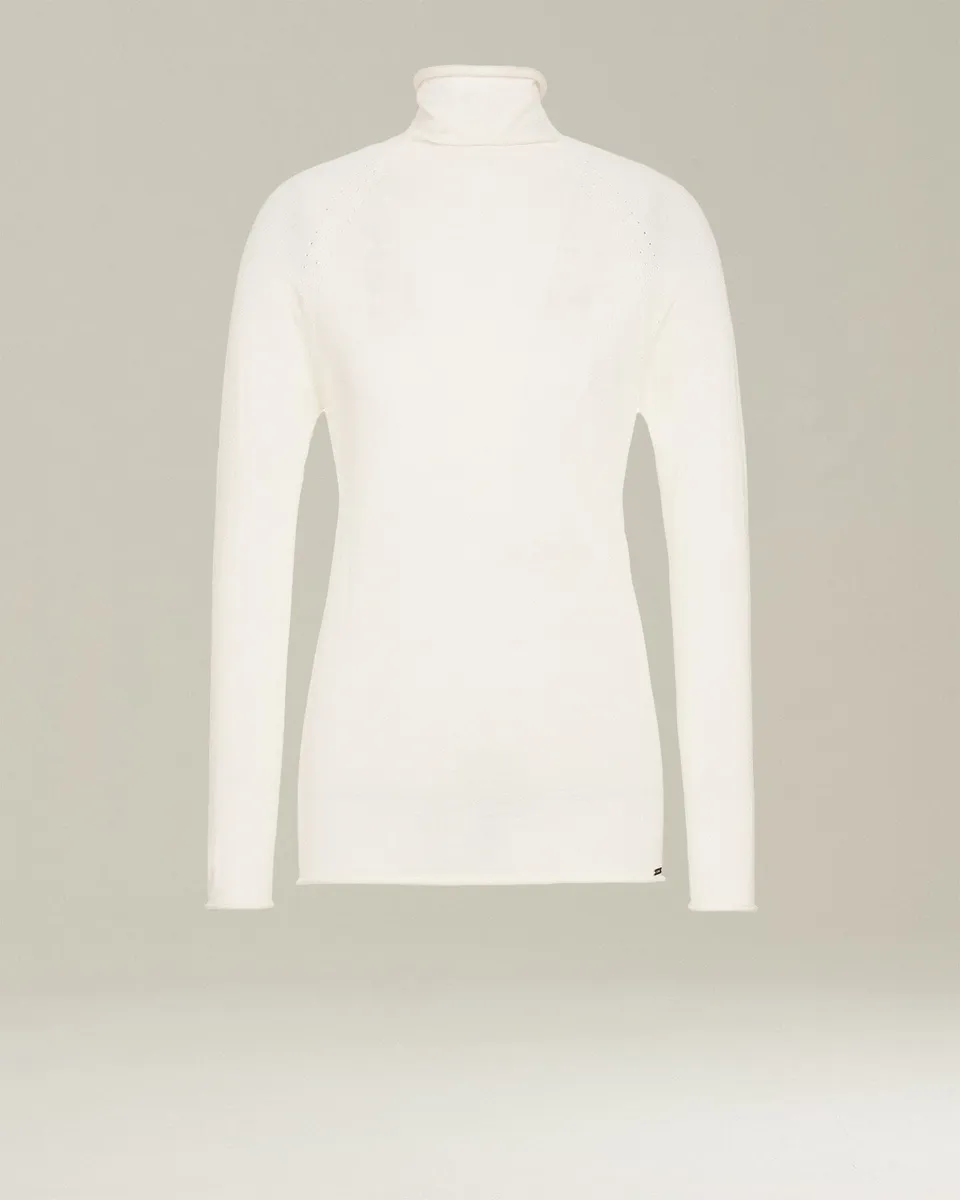 Kiton Knitwear Rollkragenpullover Kaschmir Creme
