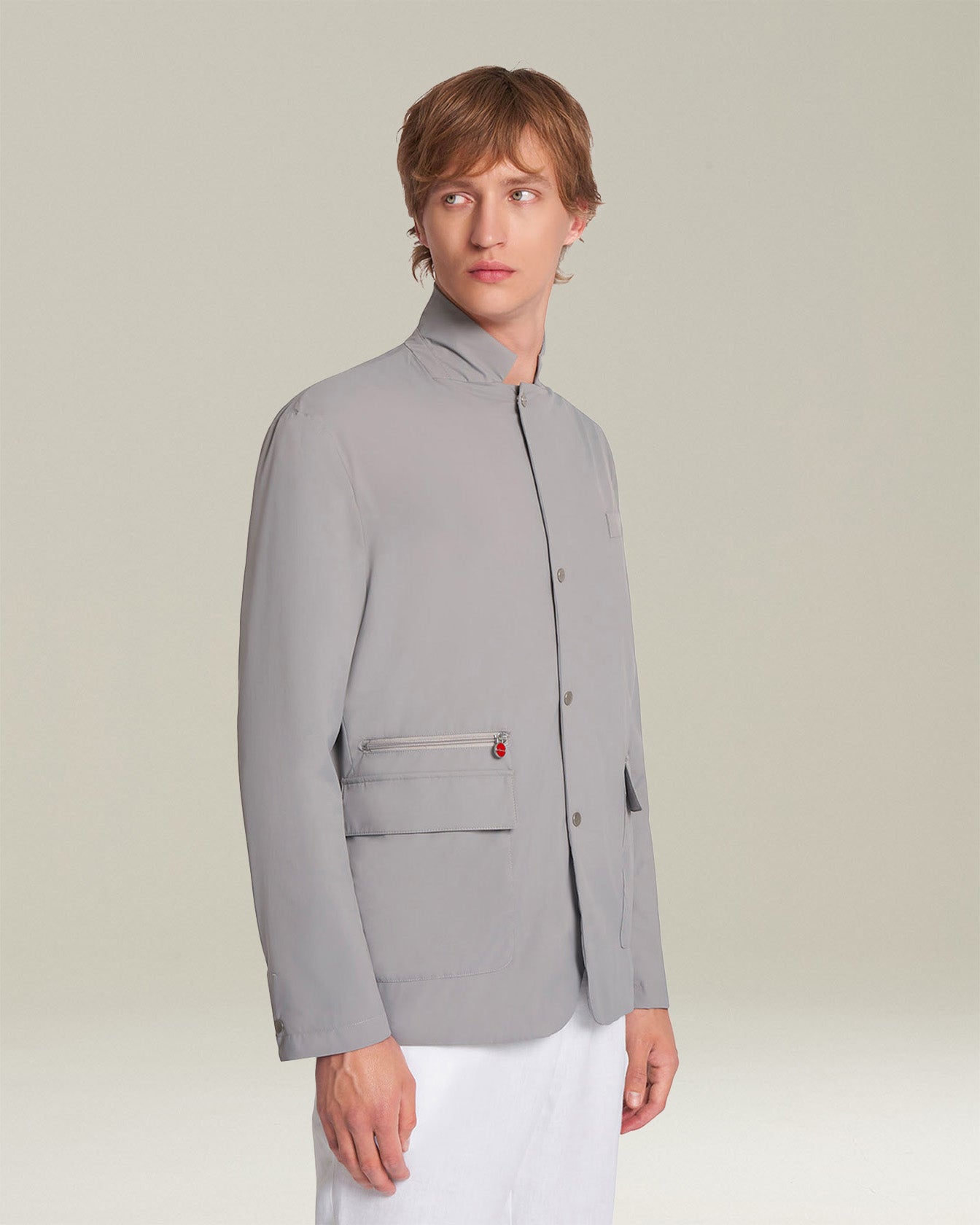 Kiton Jackets Jacket Polyester Jacke grau Größe 50
