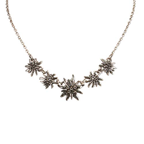 Alpenflüstern DAHEIM Edelweiss Symphonie Dirndlkette Silber