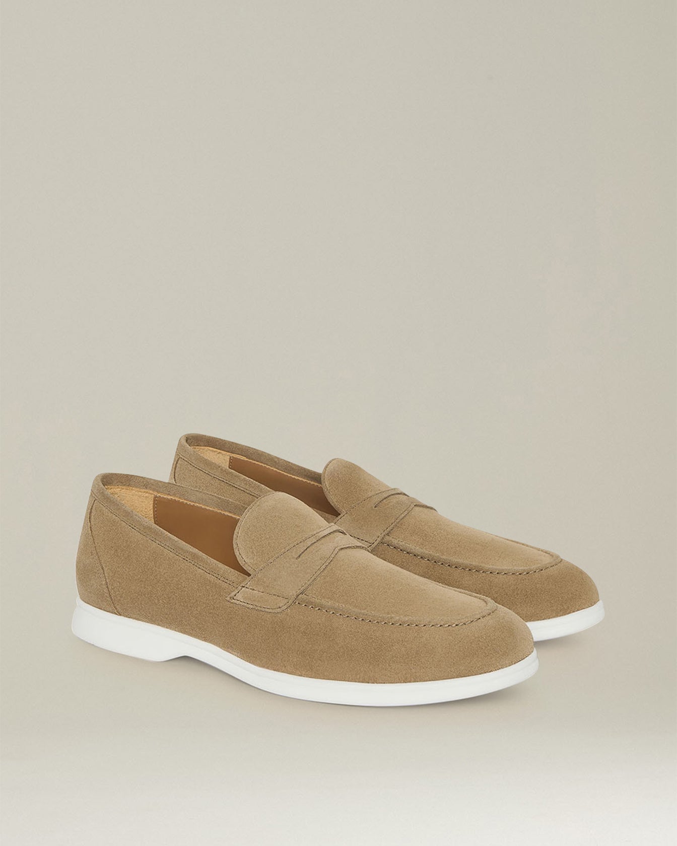 Kiton Moka Loafer Kalbsleder Wildleder Gr. 43