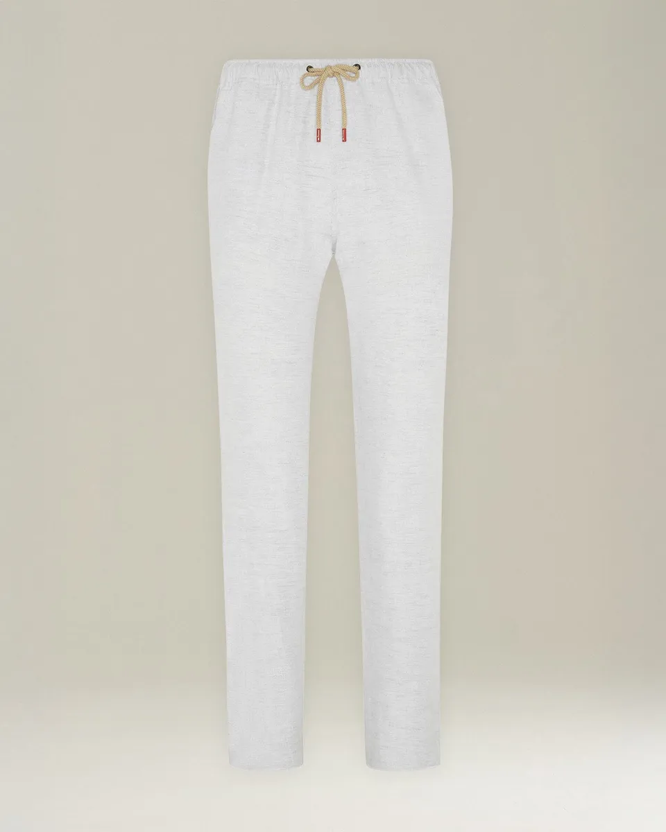 Kiton Trousers Comfort Hose Baumwolle Leinen Pull-On