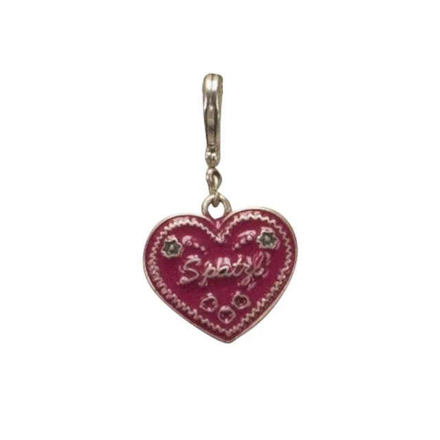 Alpenflüstern Spatzl-Herz Anhänger Charivari Pink-Fuchsia