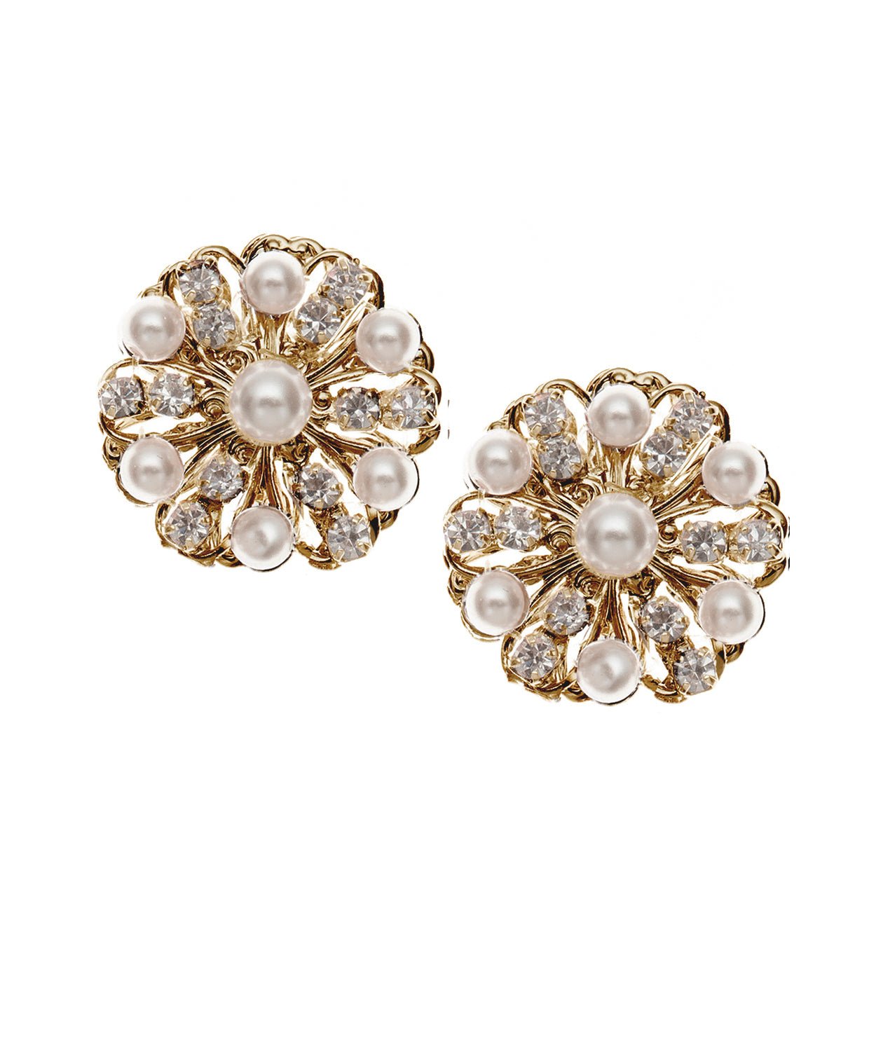 Elizabeth Bower Jordan Ohrstecker Antique Gold Kristall