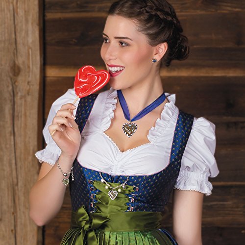 Alpenflüstern DAHEIM Mini-Charivari Lebkuchenherz blau