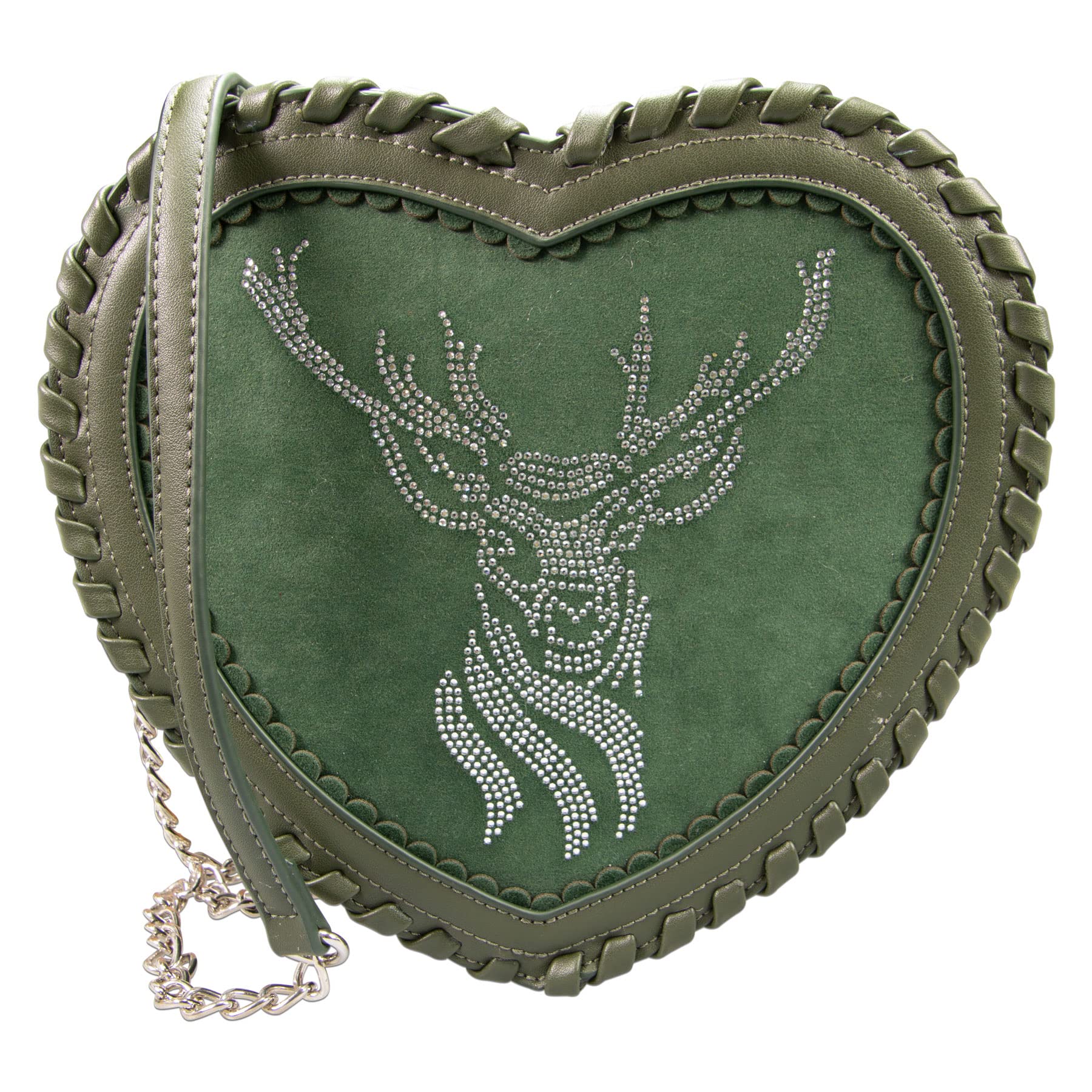 Alpenflüstern DAHEIM DTA096 Herzhandtasche Strasshirsch