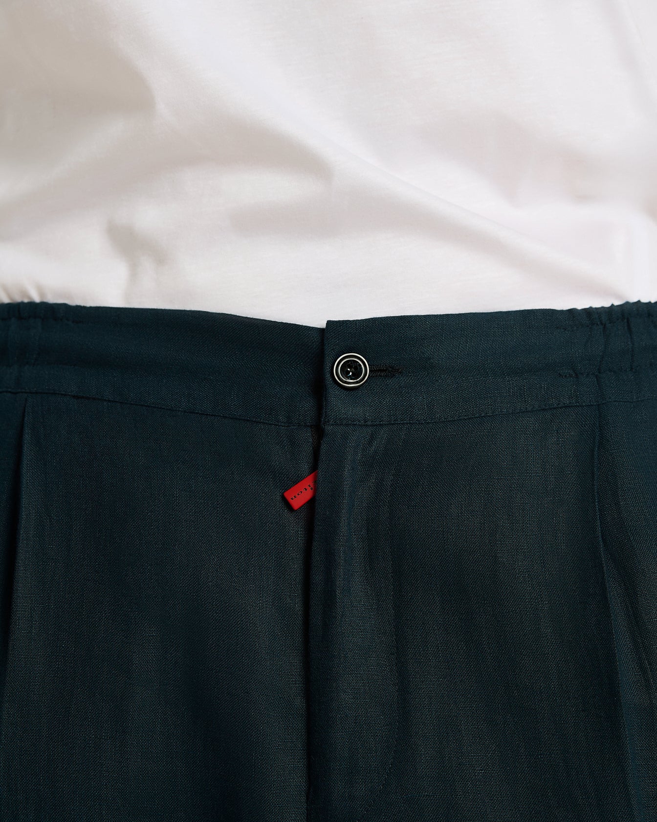 Kiton Trousers Leinenhose navy Comfort Fit