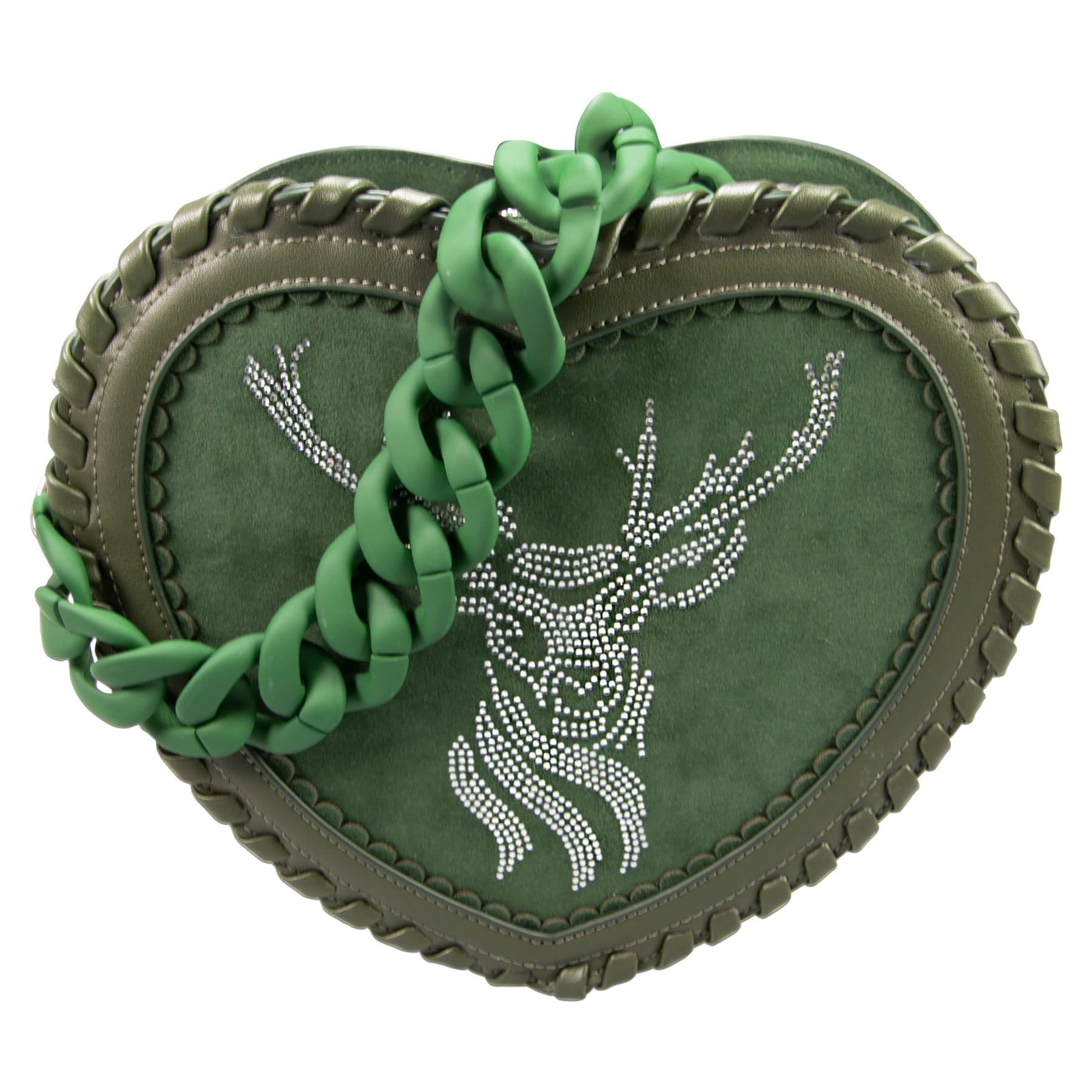 Alpenflüstern DAHEIM DTA096 Herzhandtasche Strasshirsch