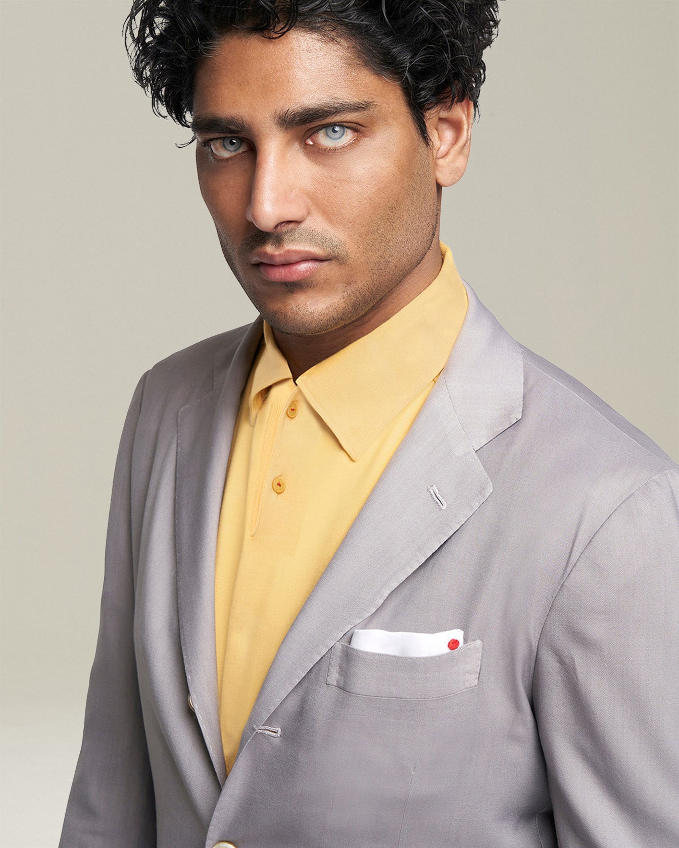 Kiton Jacket Cashmere Sakko grau einreihig