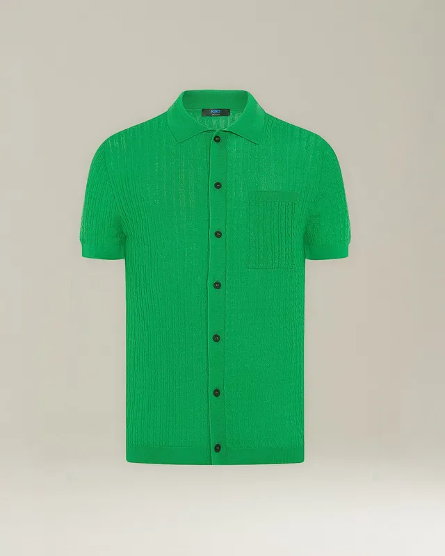 Kiton Polo KNT Wool Silk Knit Shirt Polo Wolle Seide