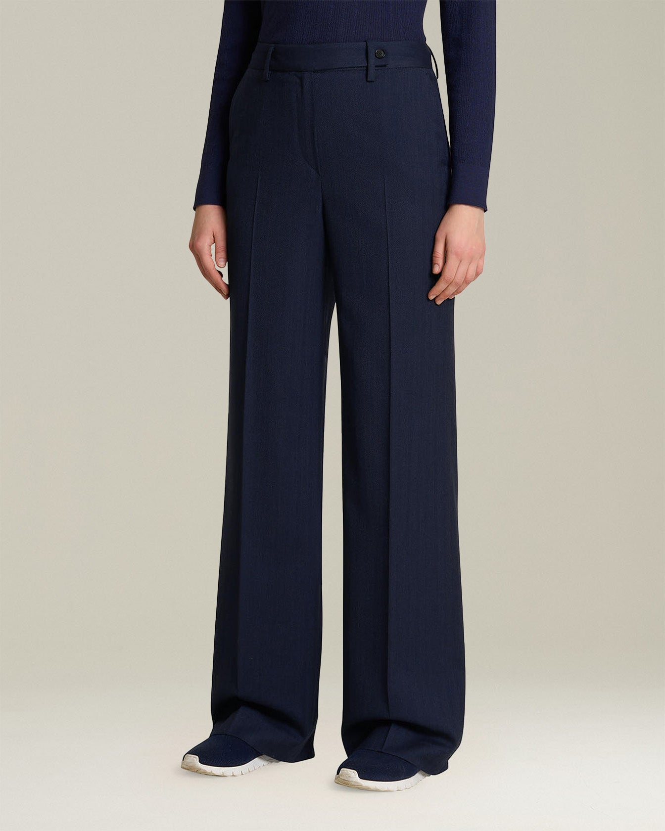Kiton Hose Spigato Wolle Damen Fischgrat