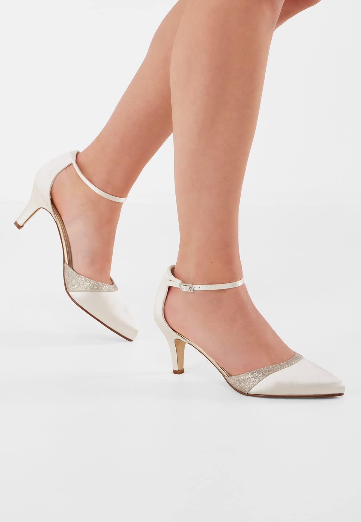 Rainbow Club Timeless Lisan Pumps Ivory Satin 6,5 cm