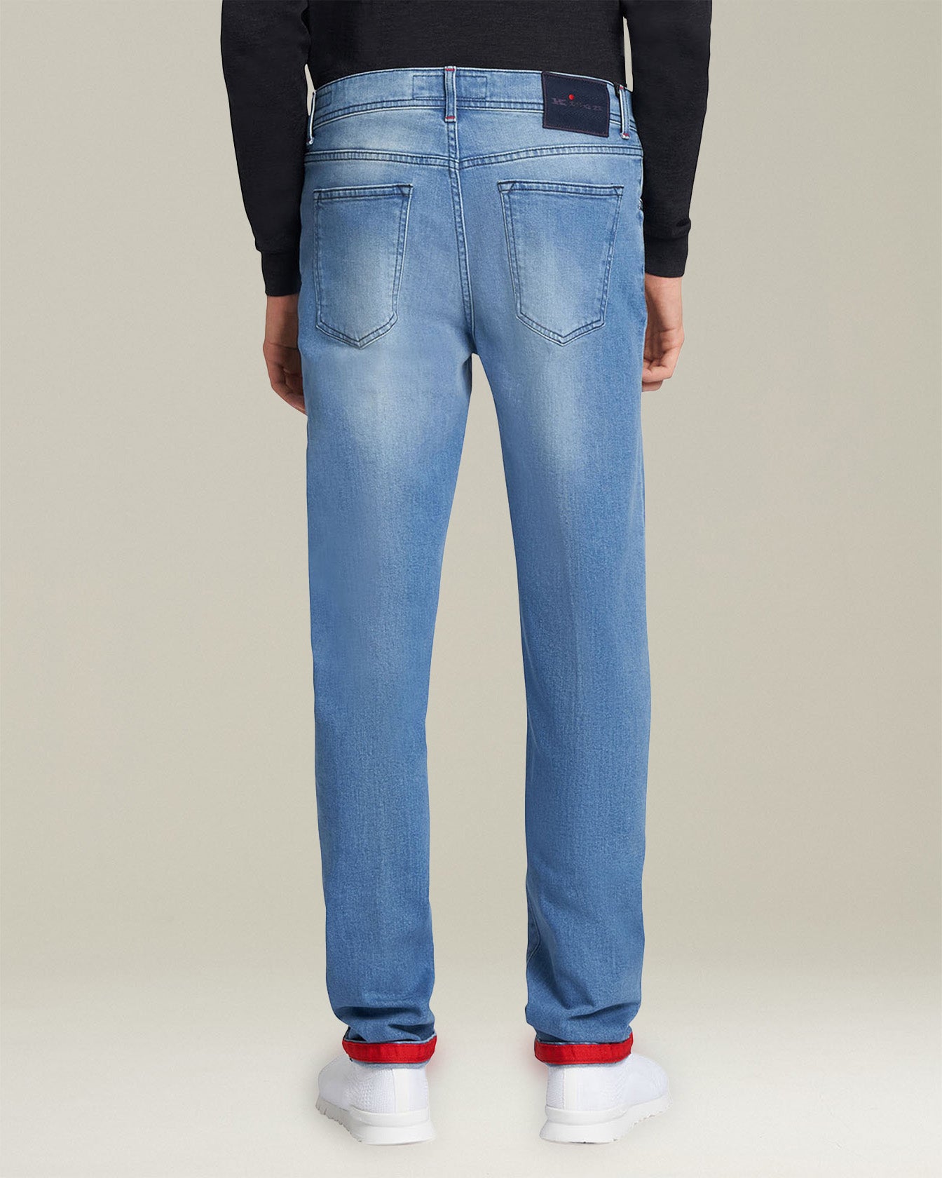 Kiton Indigo Denim Five-Pocket Jeans Slim Fit Gr. 33