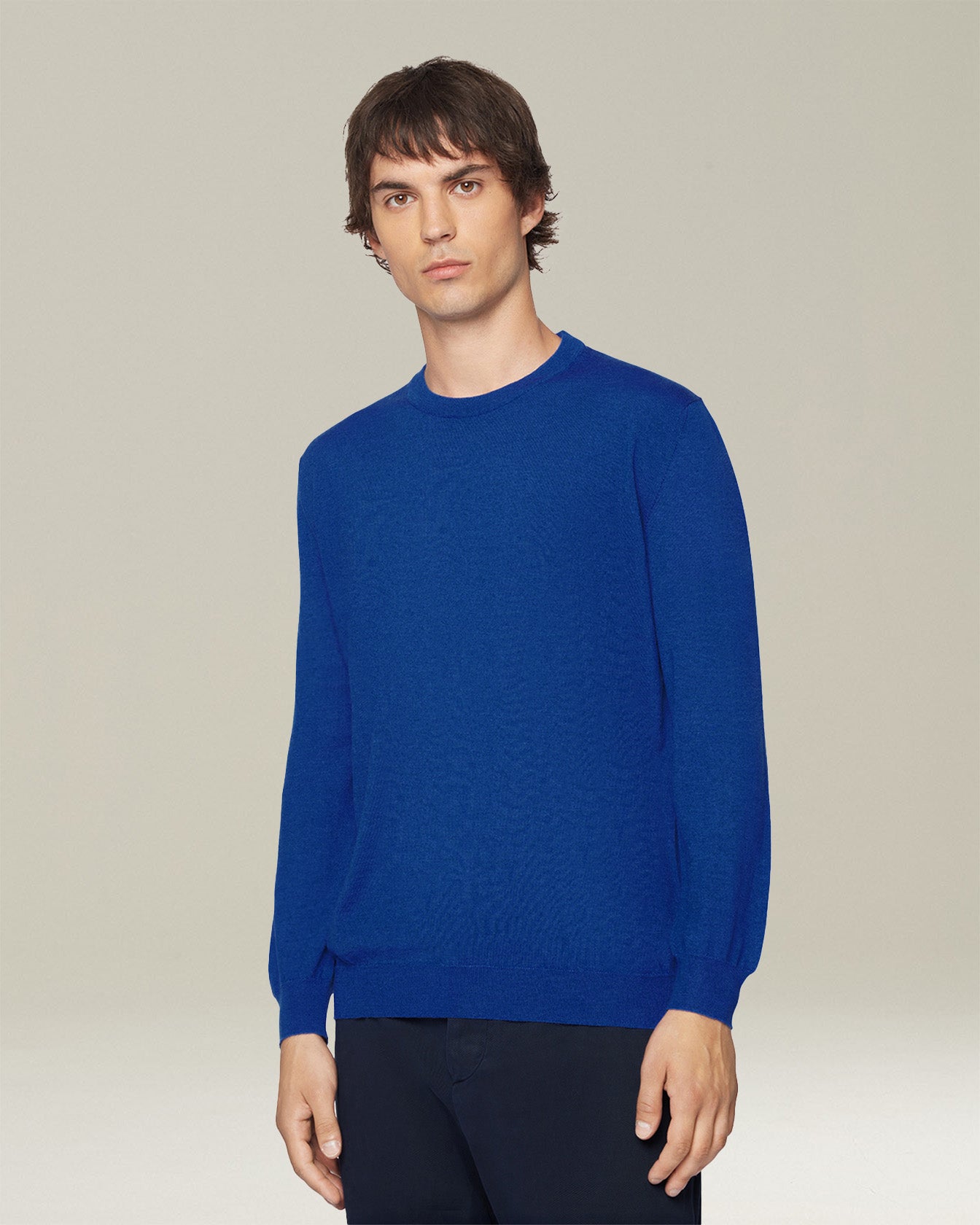 Kiton Icon Top Kaschmir Seide T-Shirt Creme