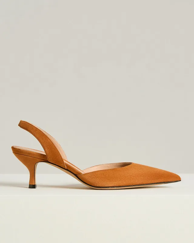 Kiton Suede Court Shoe Pumps Wildleder Rost