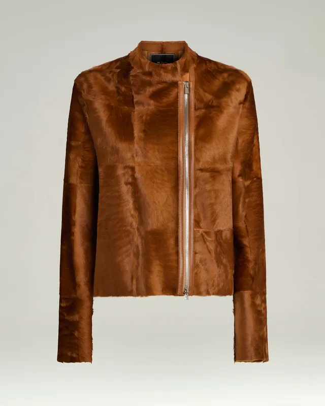 Kiton Outerwear Lammfell Jacke 42 Beige Fell