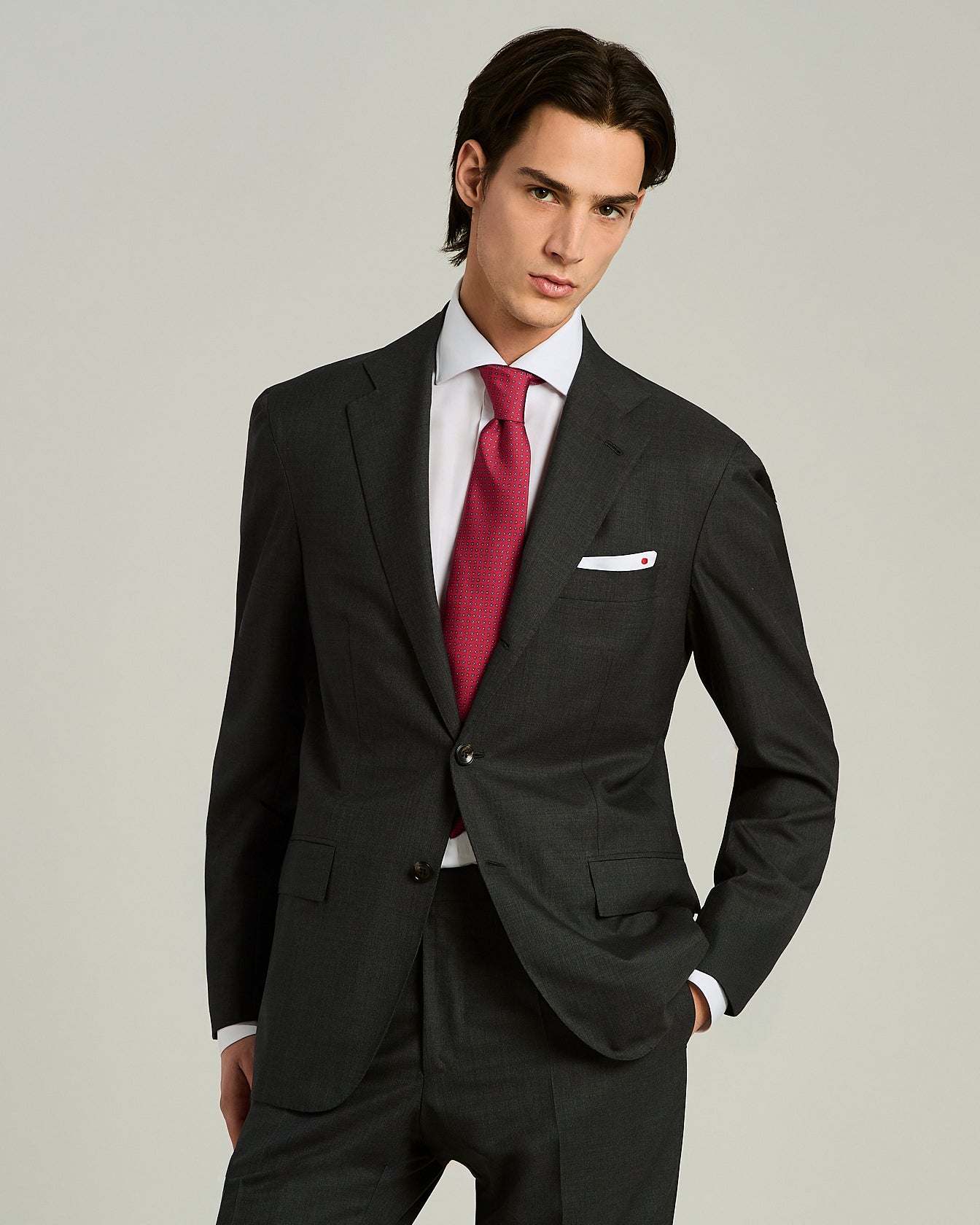 Kiton Patterned Silk Tie Seidenkrawatte TU gemustert