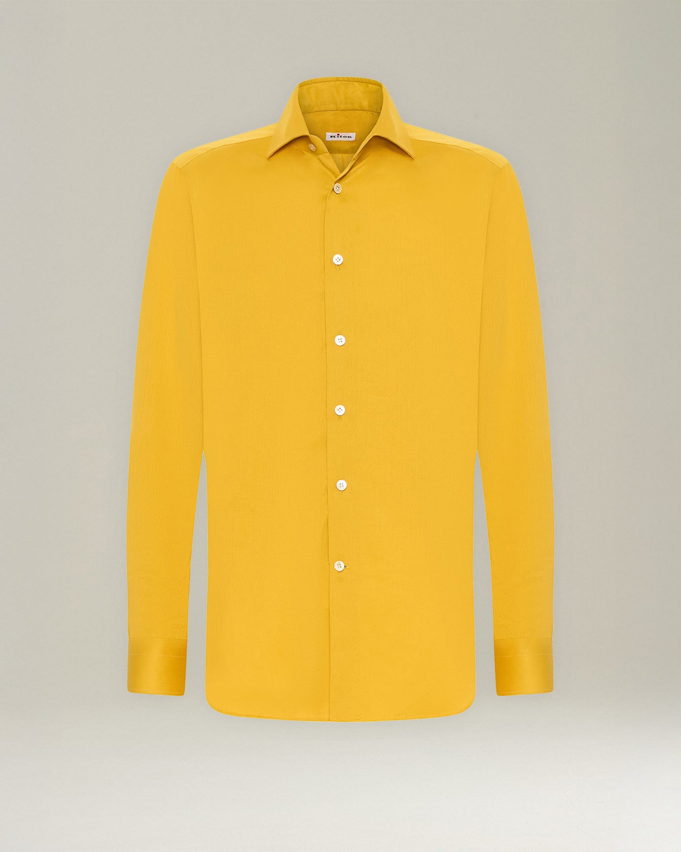 Kiton Glamour Cotton Silk Hemd Baumwolle Seide Perlmutt