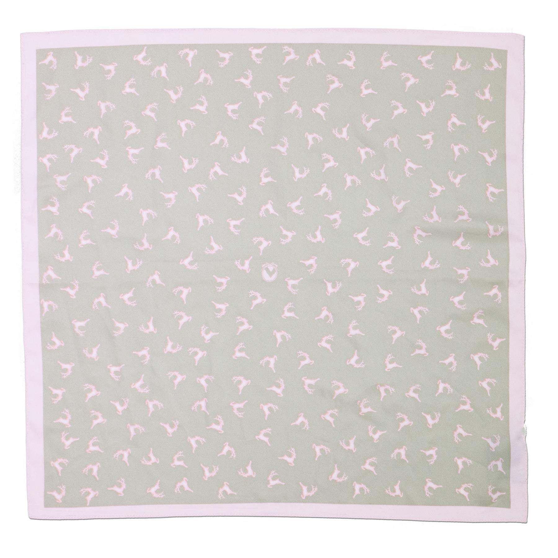Alpenflüstern DAHEIM Nickituch Hirsche rosa-braun 50x50