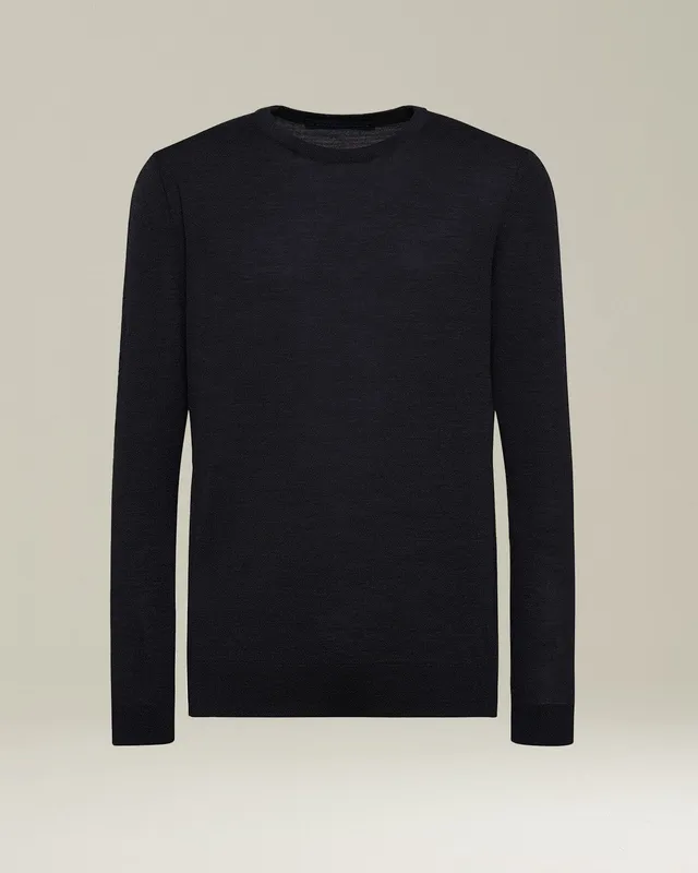 Kiton Knitwear Pullover Anthrazit Wolle 14 Micron
