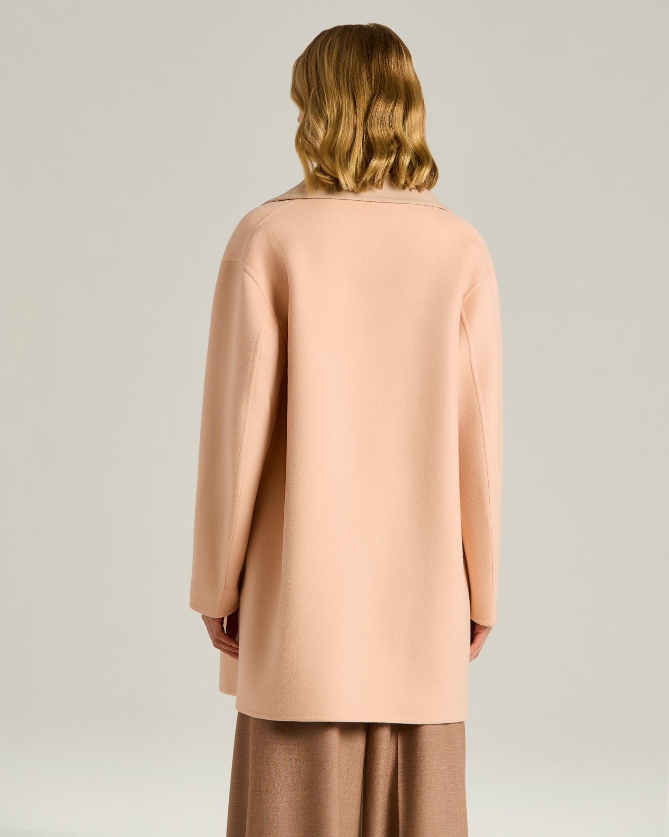 Kiton Outerwear Pure Wool Rose Wollmantel Rosa Wolle
