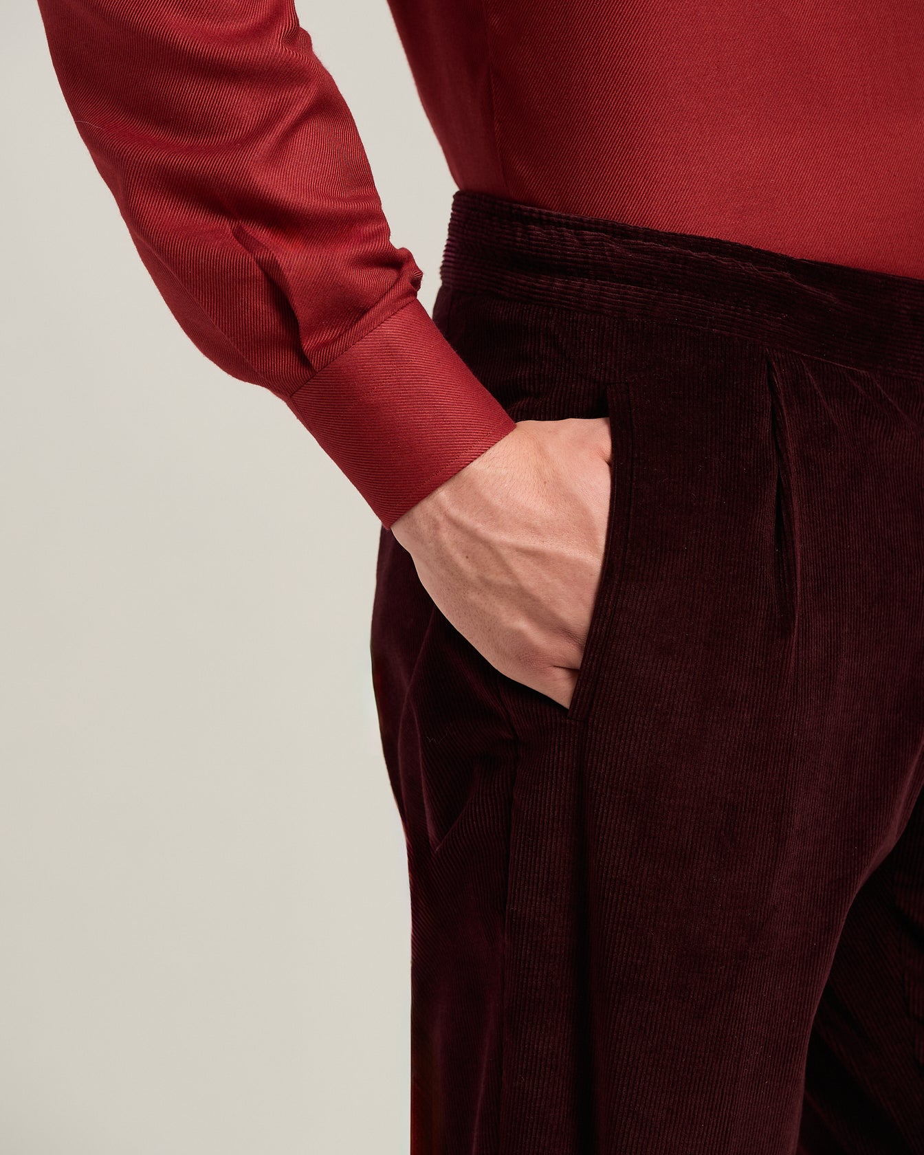 Kiton Fine Corduroy Trousers Hose Cord Größe 50