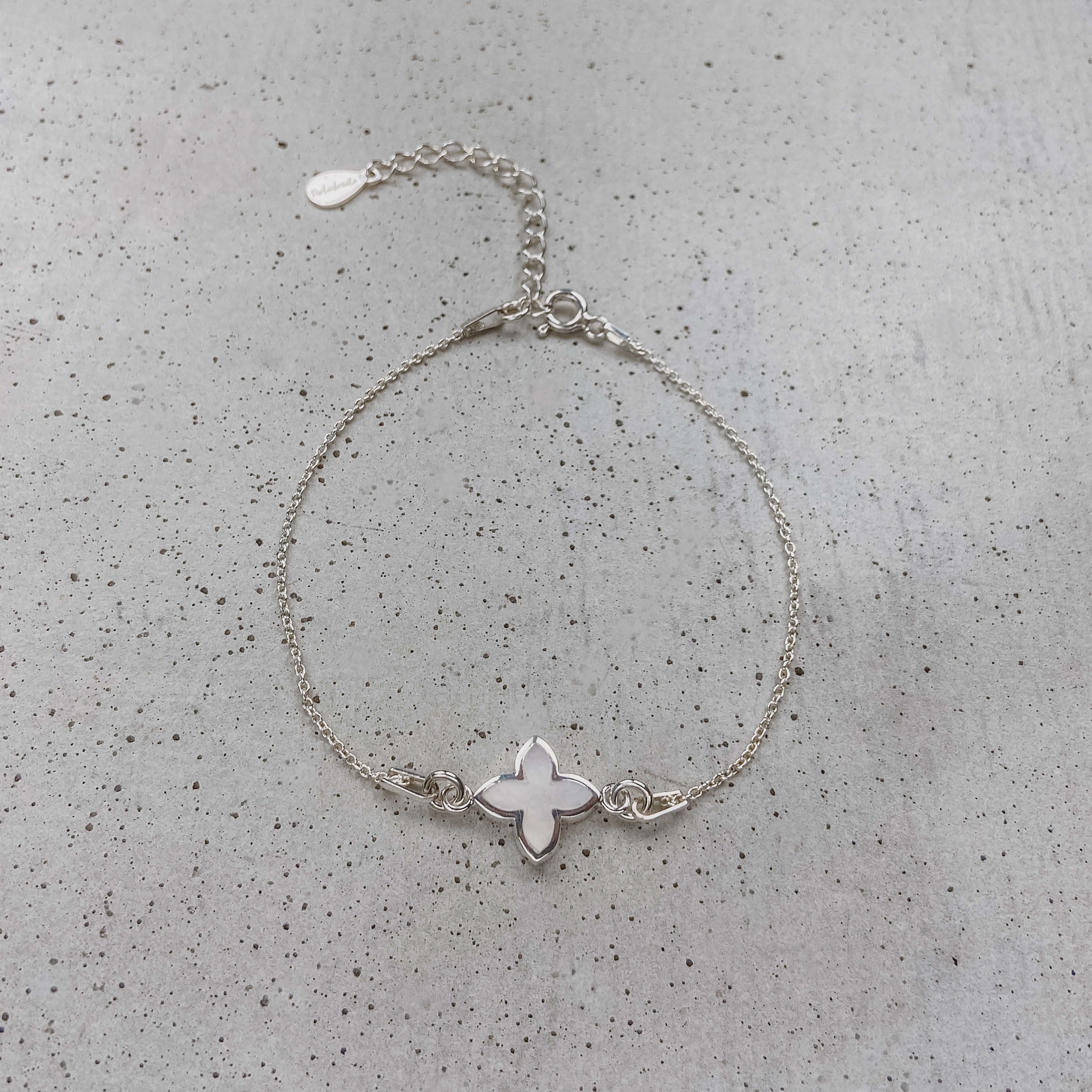 Perlenbräute Daisy Armband Gold Blüten 16,5-19,5cm