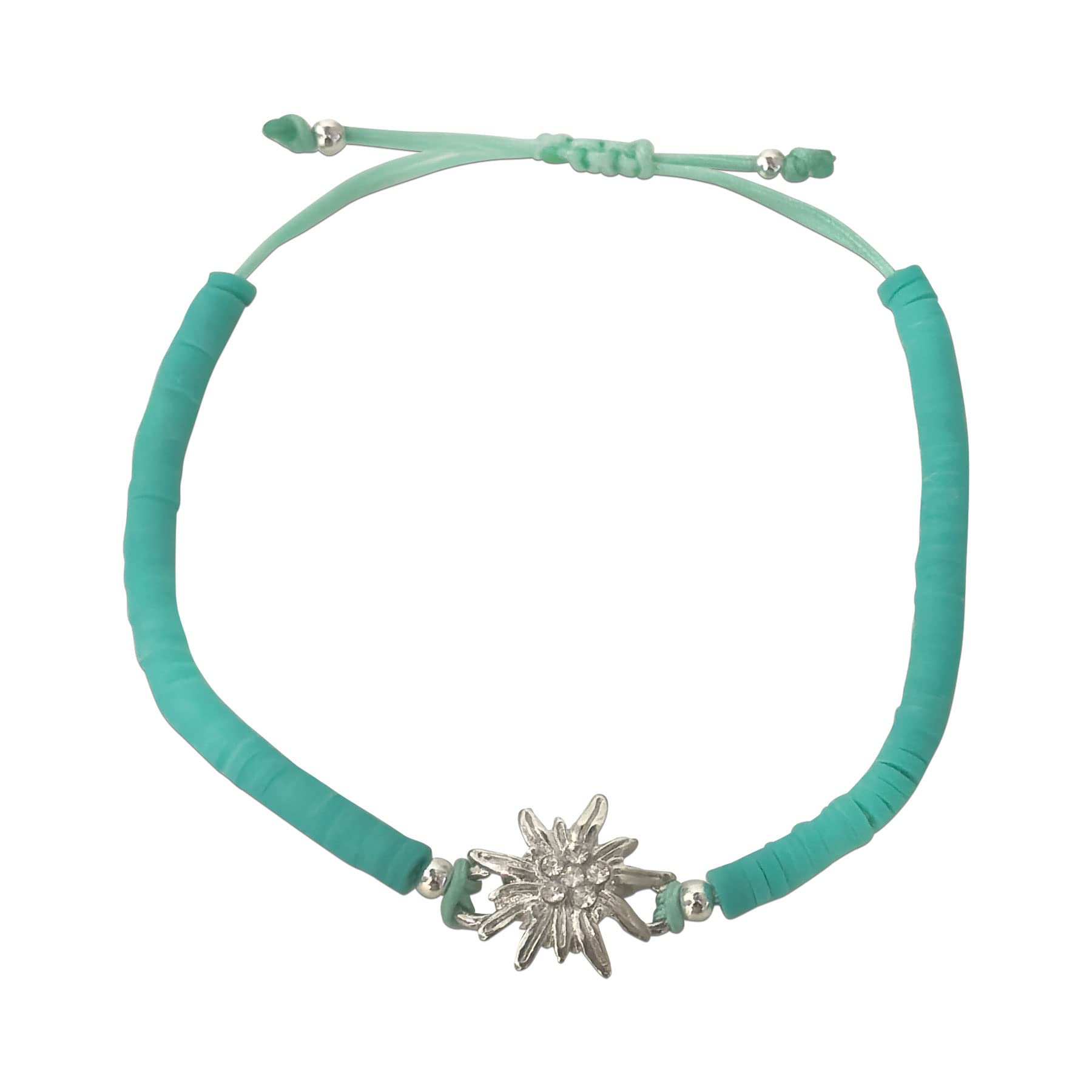 Alpenflüstern DAHEIM DAB079 Armband-Set Edelweiss Herz