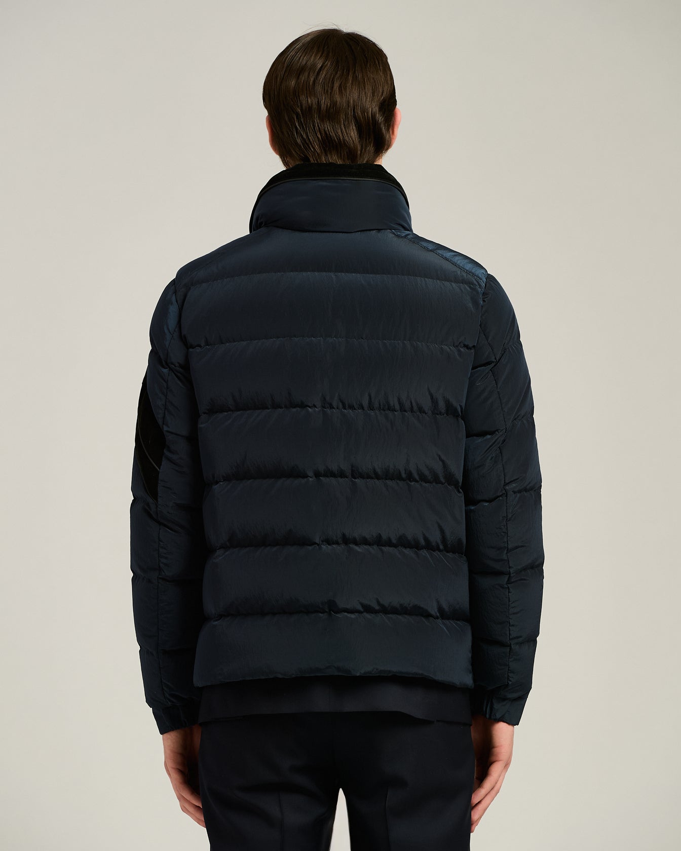 Kiton Outerwear Quilted Bomber Blouson 52 Navy Technik