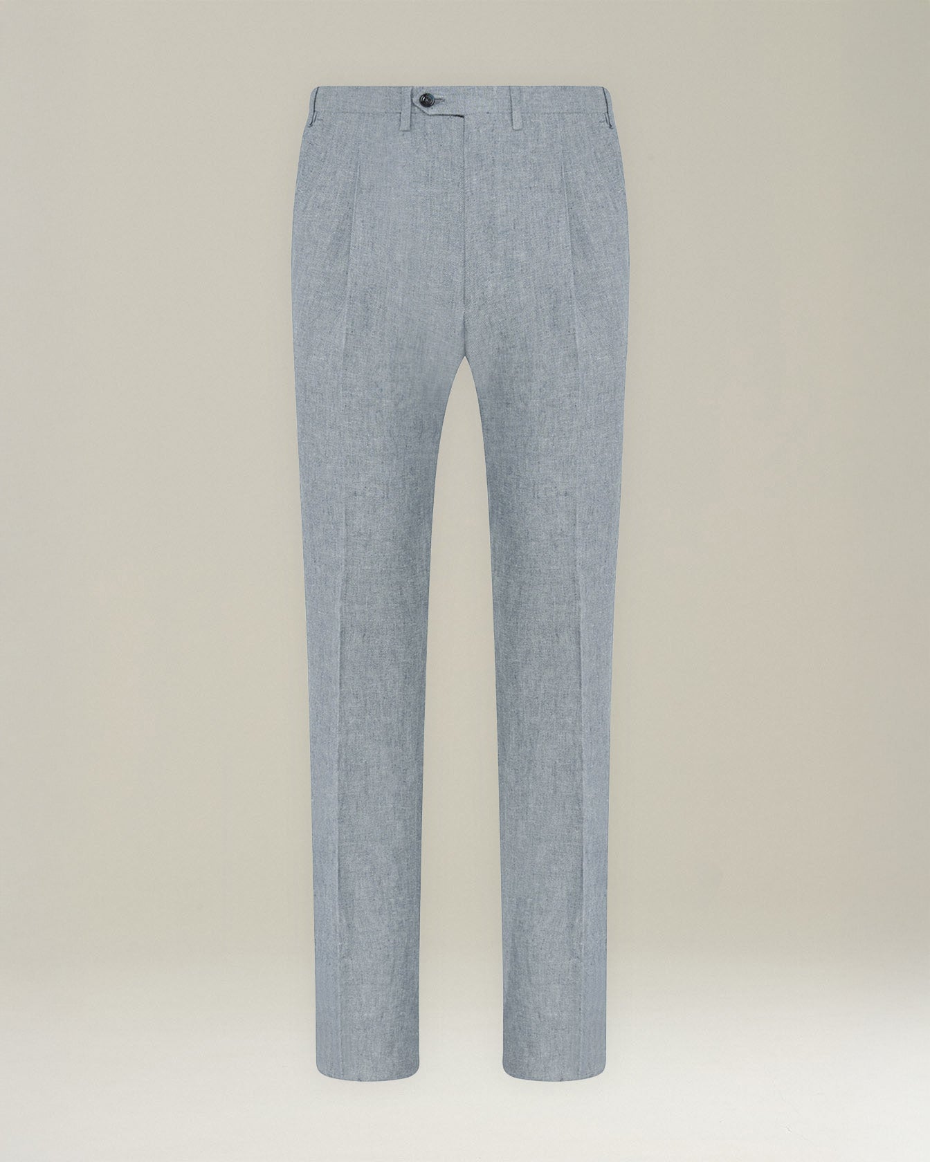 Kiton Timeless Leinenhose Bundfalte Knopfverschluss