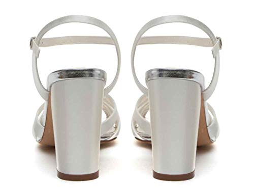 Rainbow Club Timeless Blake Sandalette Ivory Satin 9cm