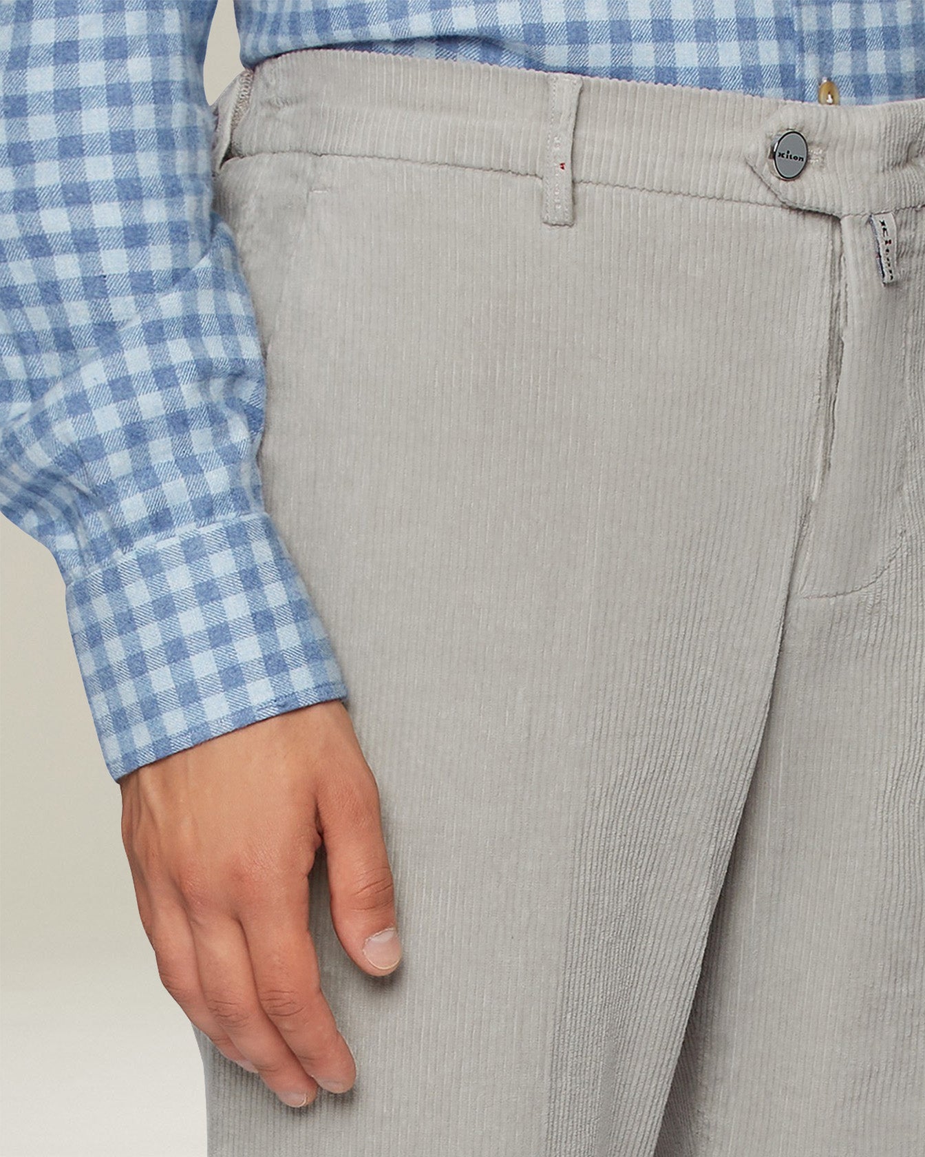 Kiton Trousers Casual Cotton Cashmere Hose Größe 34
