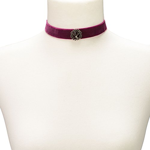 Alpenflüstern DAHEIM DHK173 Kropfband Hirsch lila-violett
