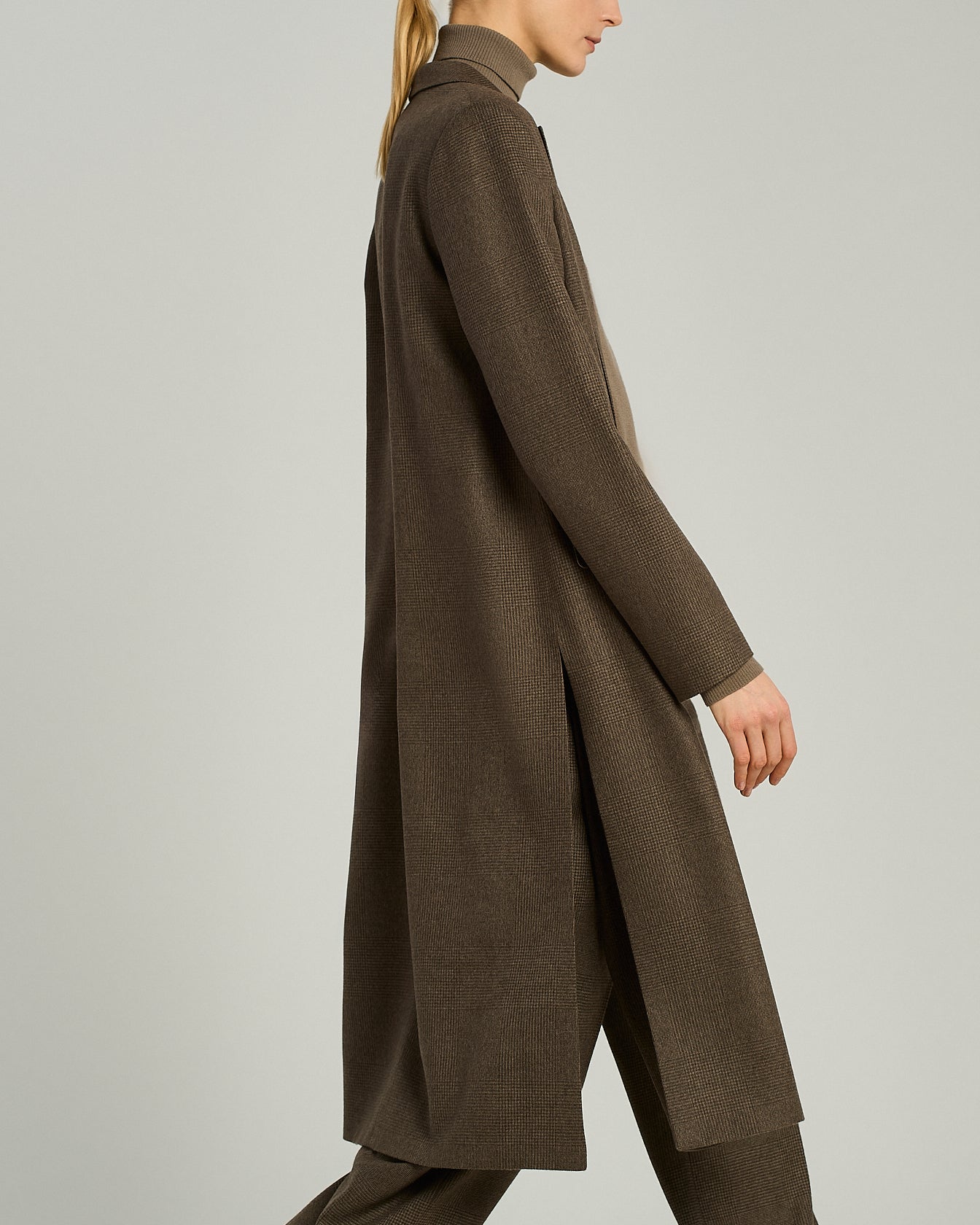 Kiton Outerwear Taupe Cashmere Mantel Kaschmir Gürtel