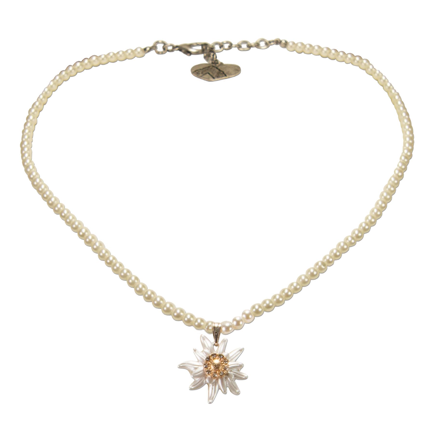 Alpenflüstern DAHEIM Greta SET051 Schmuckset creme-weiß Perlen