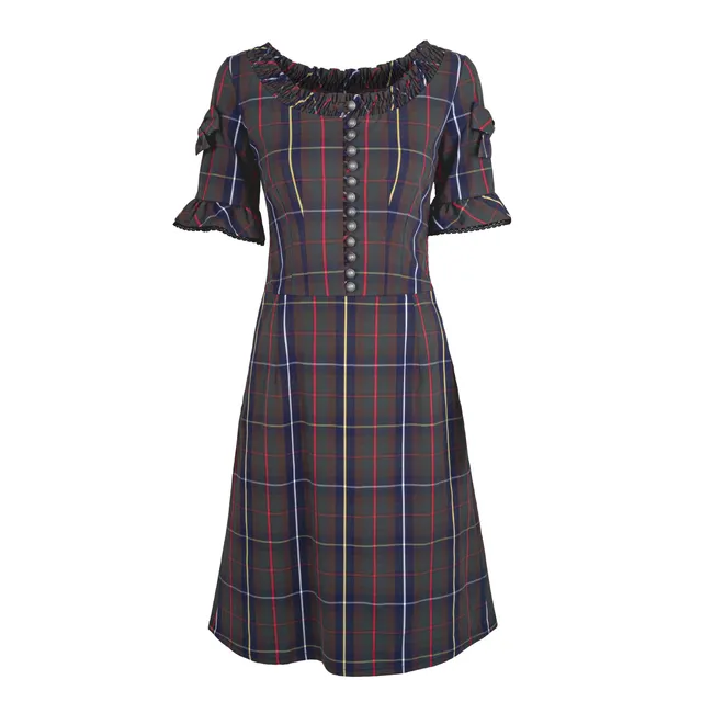 Rettl WOMEN June Kleid Baumwollstretch Kärnten Karo