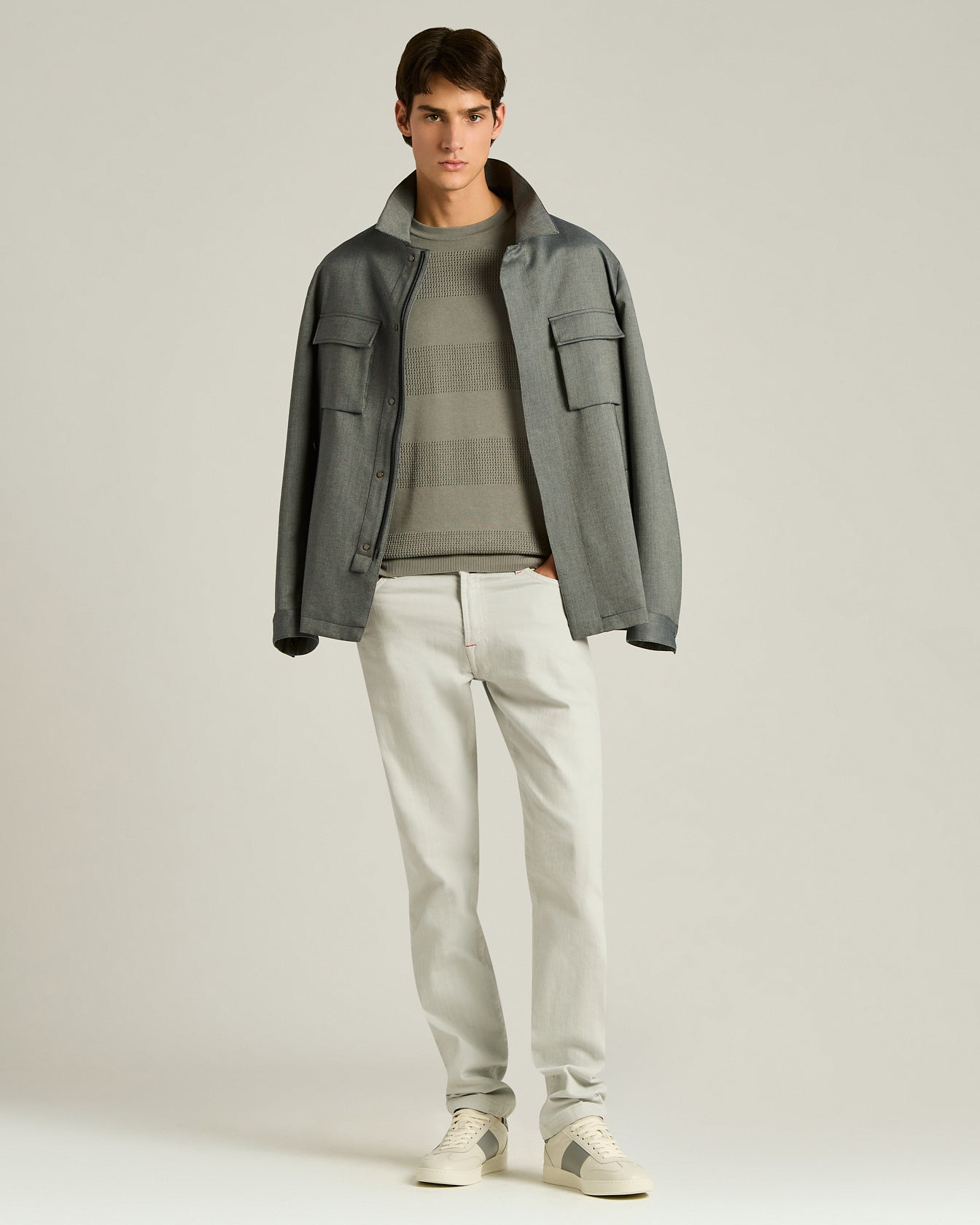 Kiton Knitwear Cotton Pullover Baumwolle kurzarm
