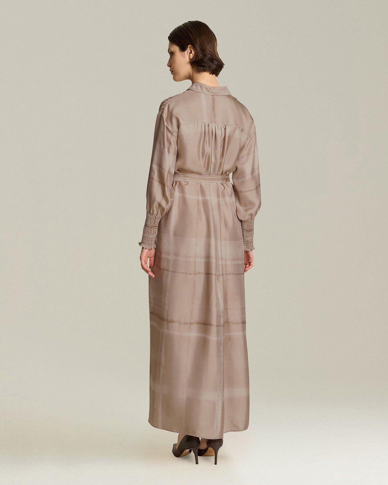 Kiton Dresses Seiden Hemdkleid Gr 40 Festkleidung