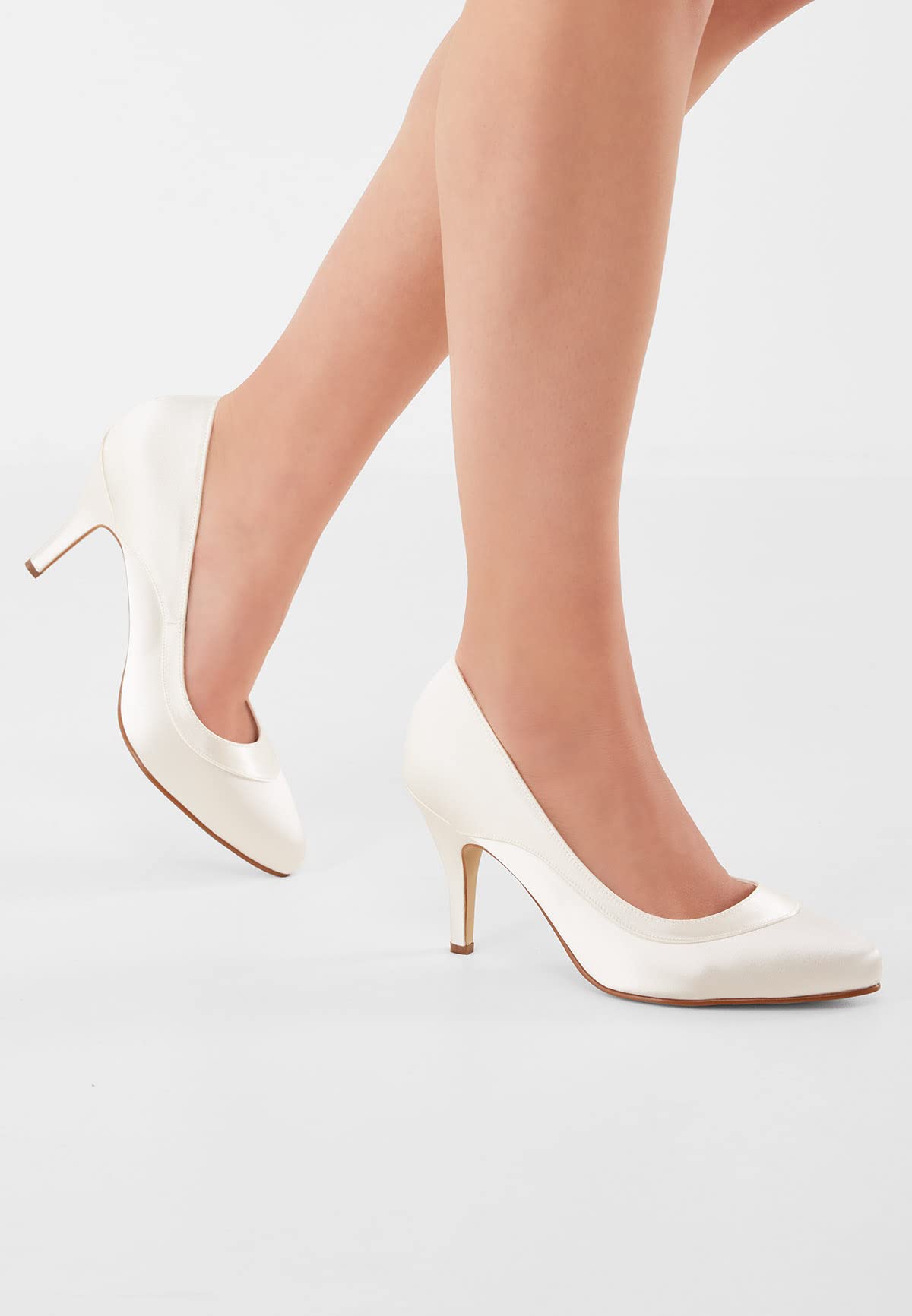 Rainbow Club Timeless Nicole Brautschuhe Ivory Satin Bliss
